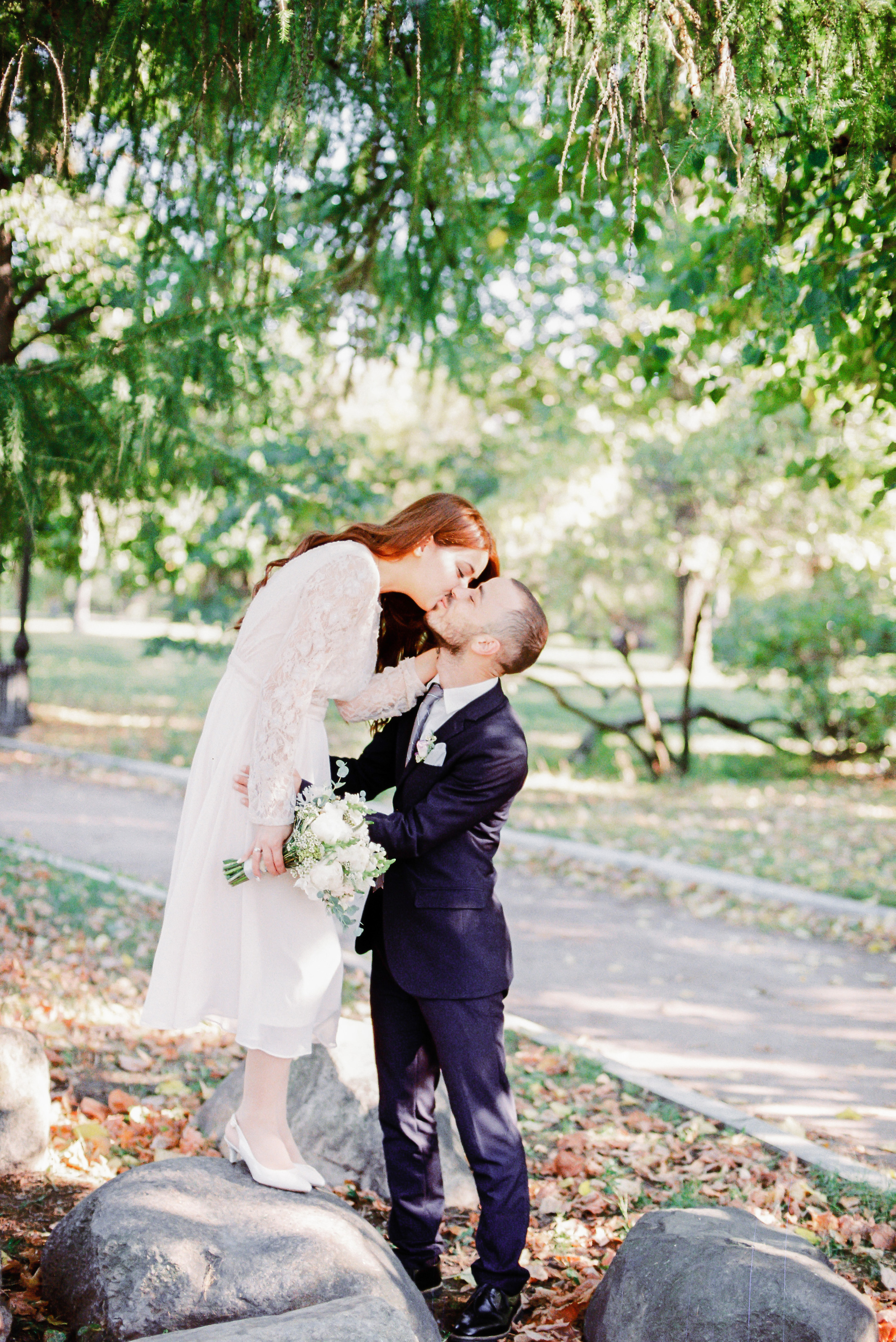 Свадебная прогулка в Парке Новодевичьи Пруды