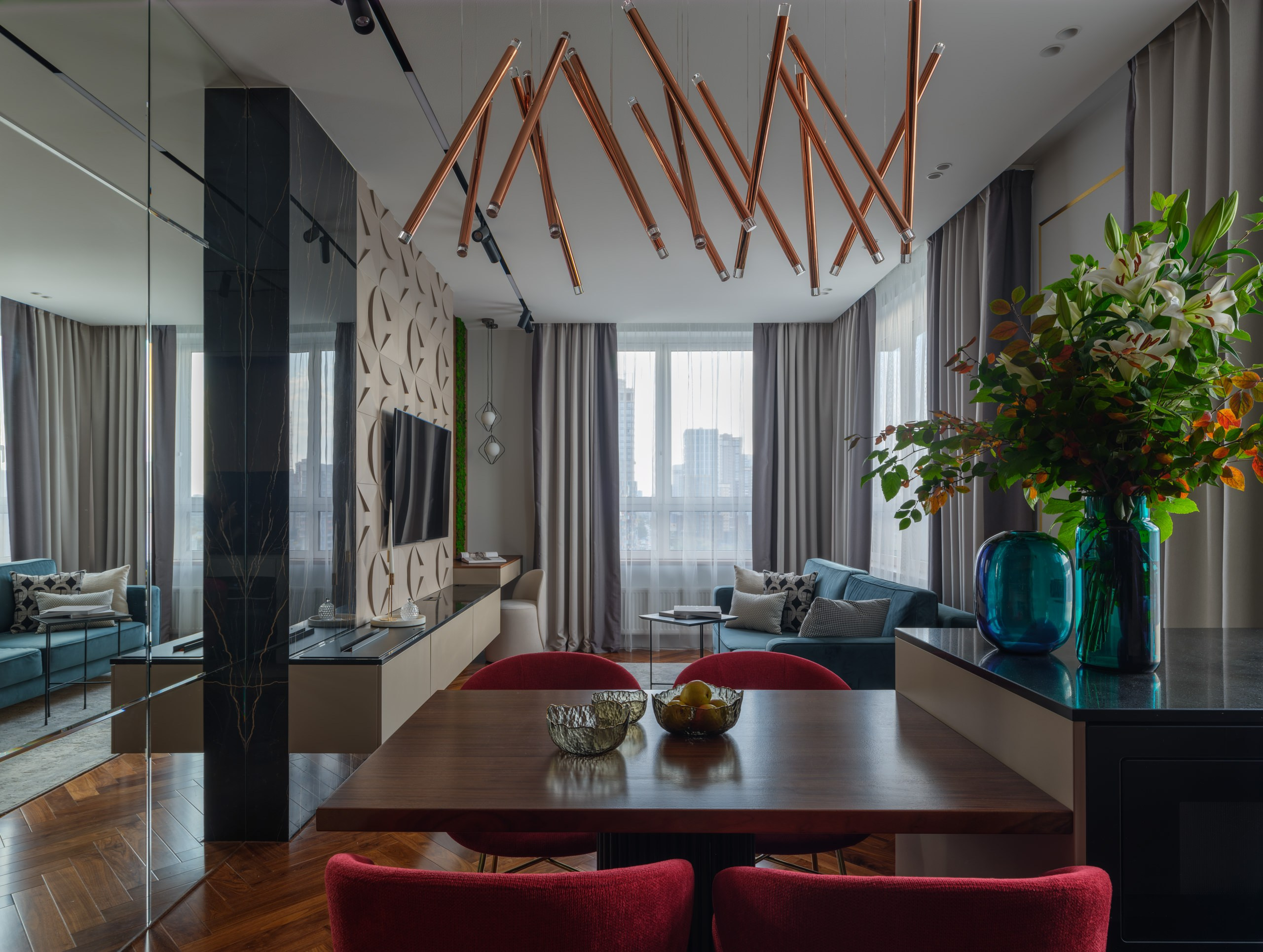 Квартира в клубном доме Ленина 8, по проекту Симаковой Елены. Коваль Илья — Интерьерный и архитектурный фотограф