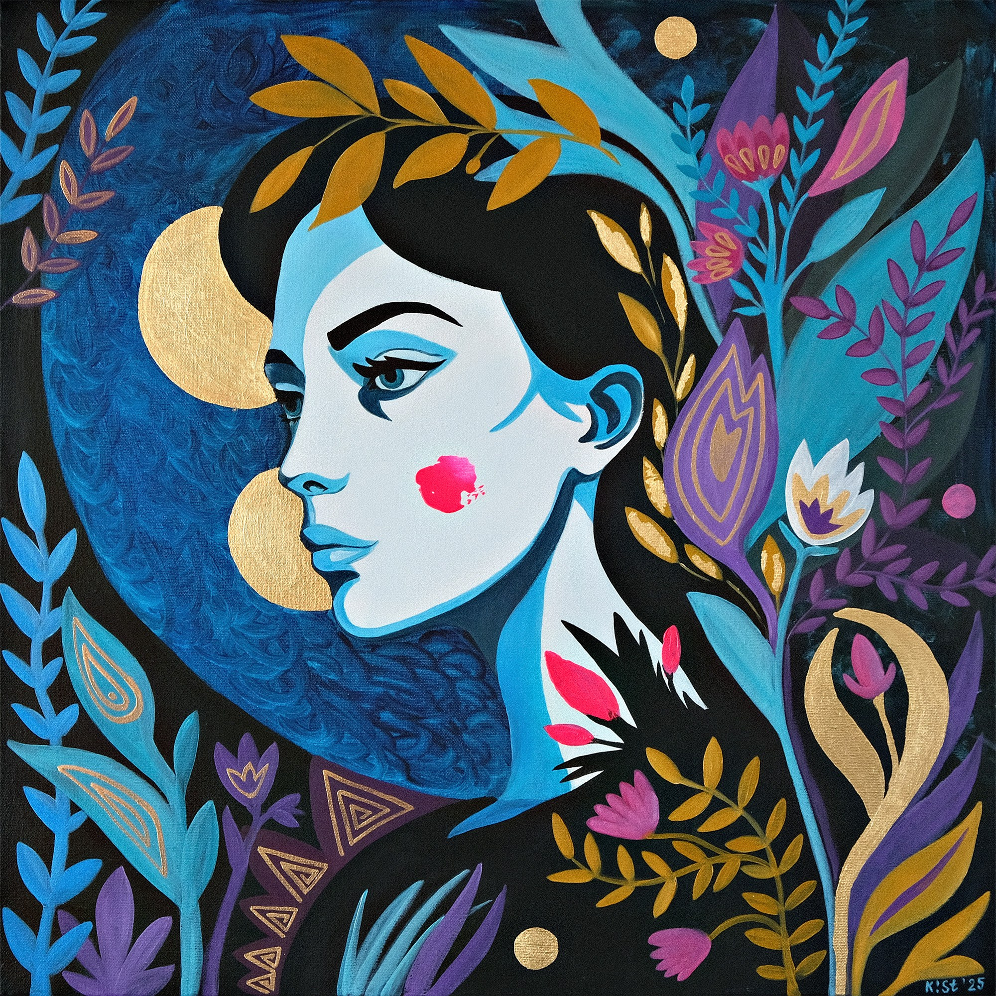 Дивный сад. Художник Анастасия Кисткина, Петербург