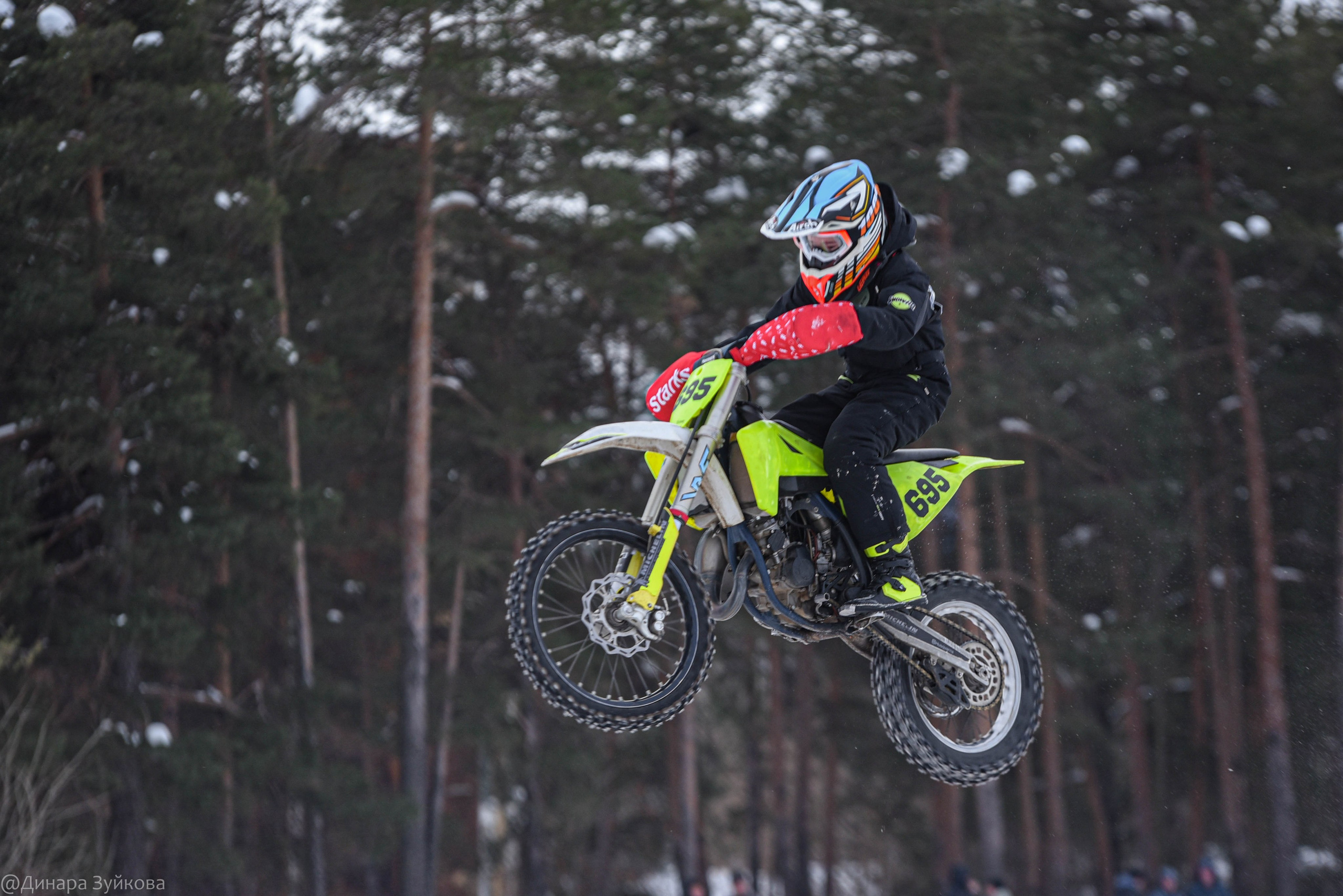 3 этап зимнего чемпионата по мотокроссу в г. Дзержинск. Мотофотограф в Нижнем Новгороде Динара Зуйкова