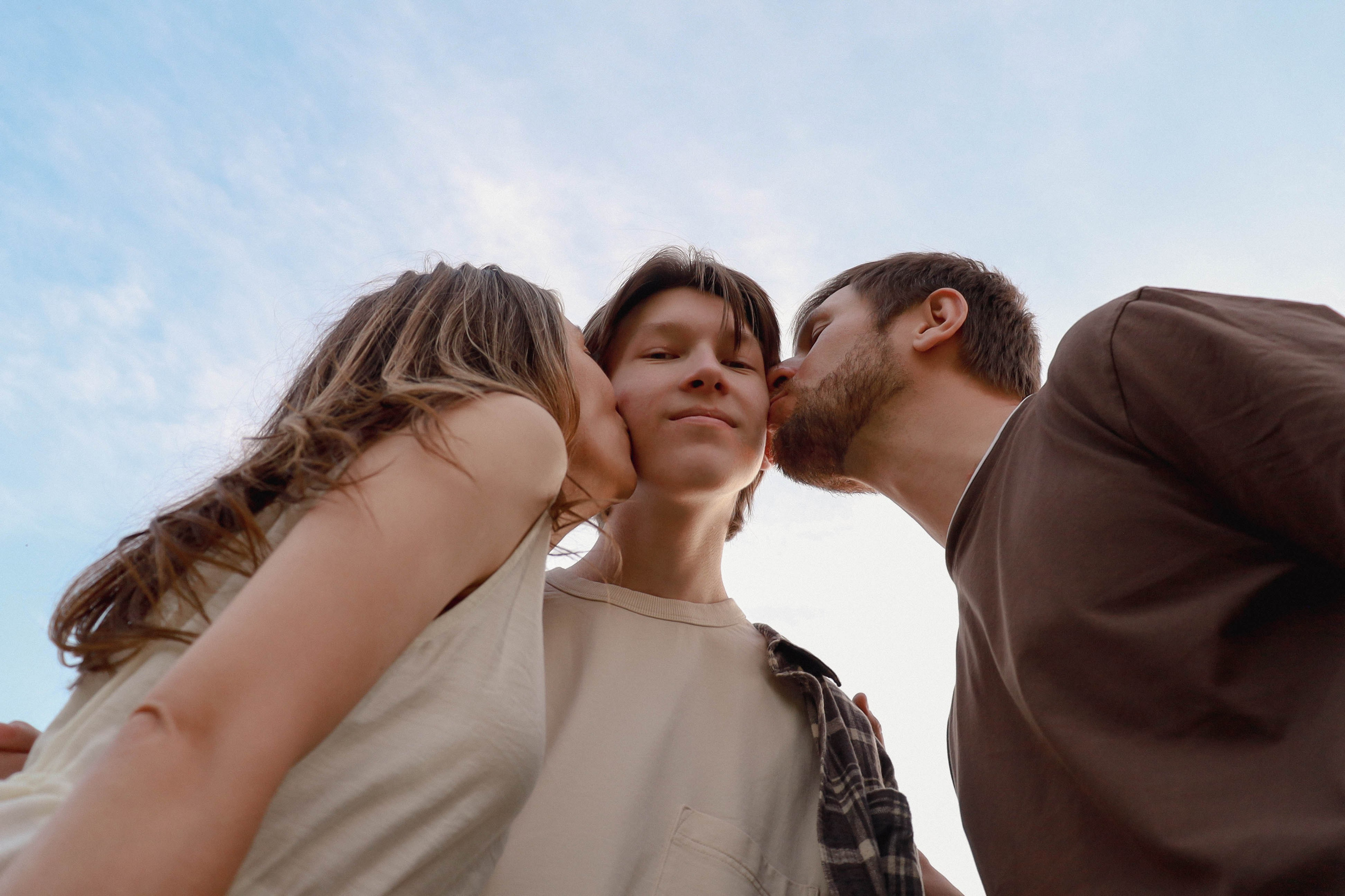 Семья в поле. Фотограф Александра Коновалова