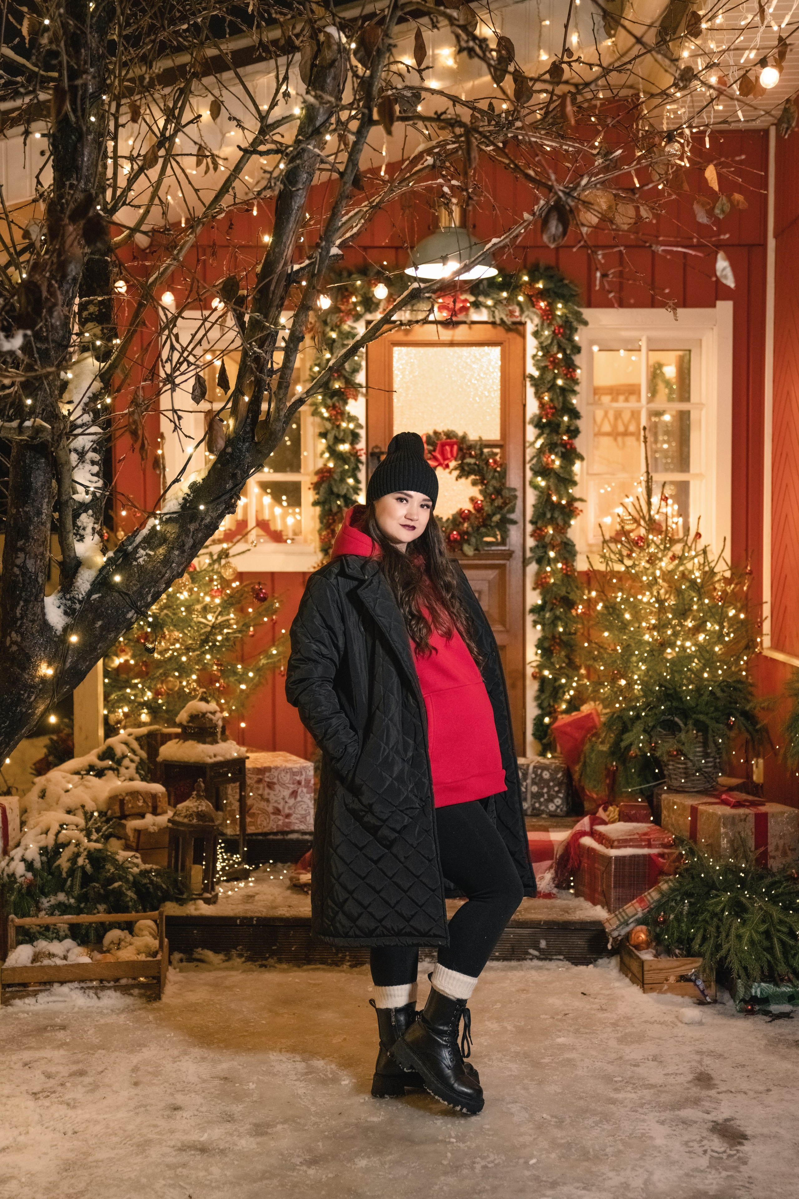 Семейная новогодняя фотоистория Полины и Андрея. Свадебный и семейный фотограф в Санкт-Петербурге Олеся Еремеева