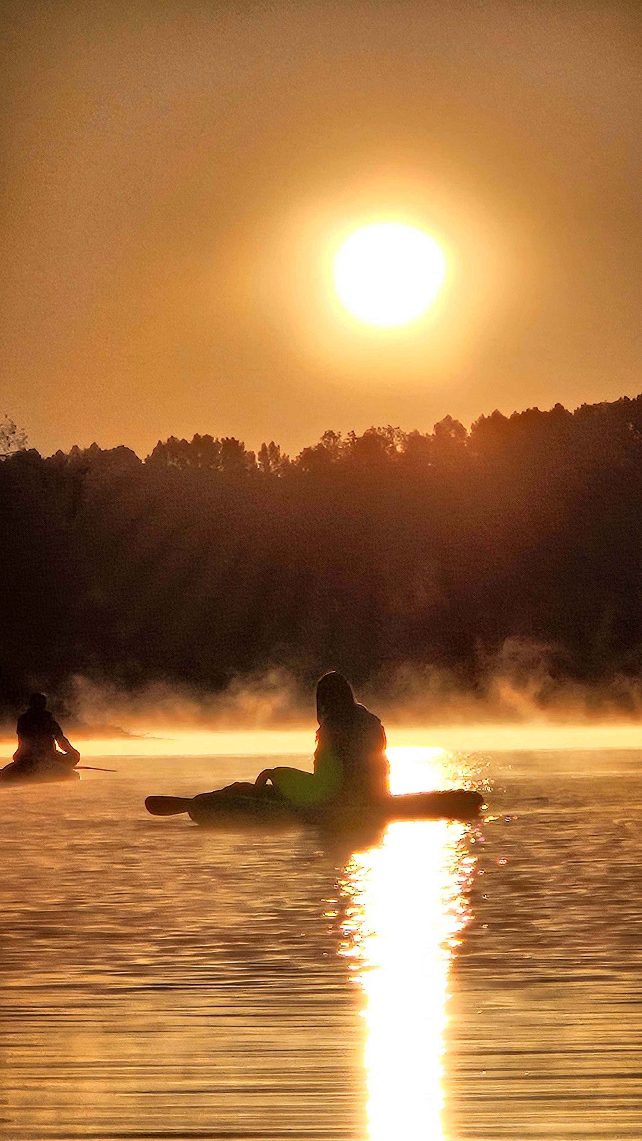 Рассвет на сапах в Сипайловских карьерах
