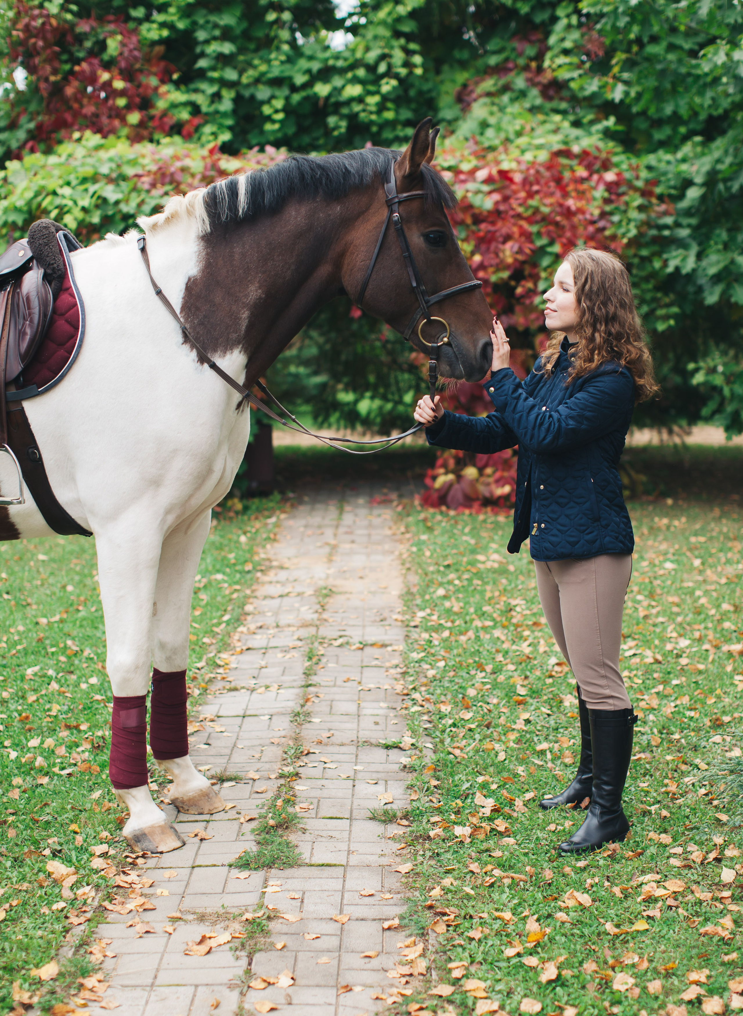 Осенняя съёмка в конном клубе для Виктории. Портретный и семейный фотограф Юлия Герман