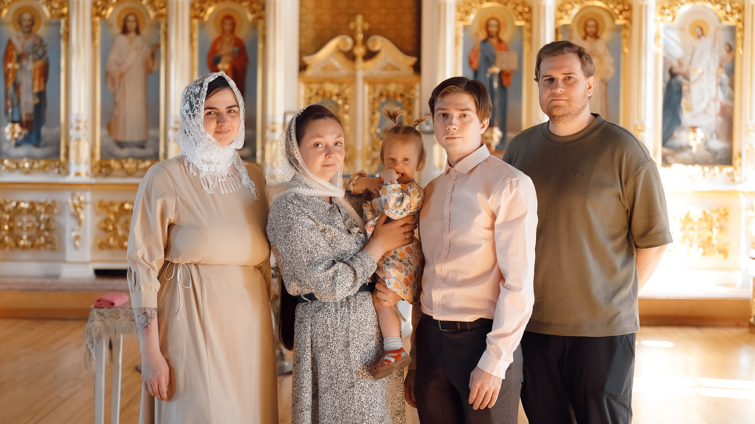 Фотосессия крещения ребенка в Томске