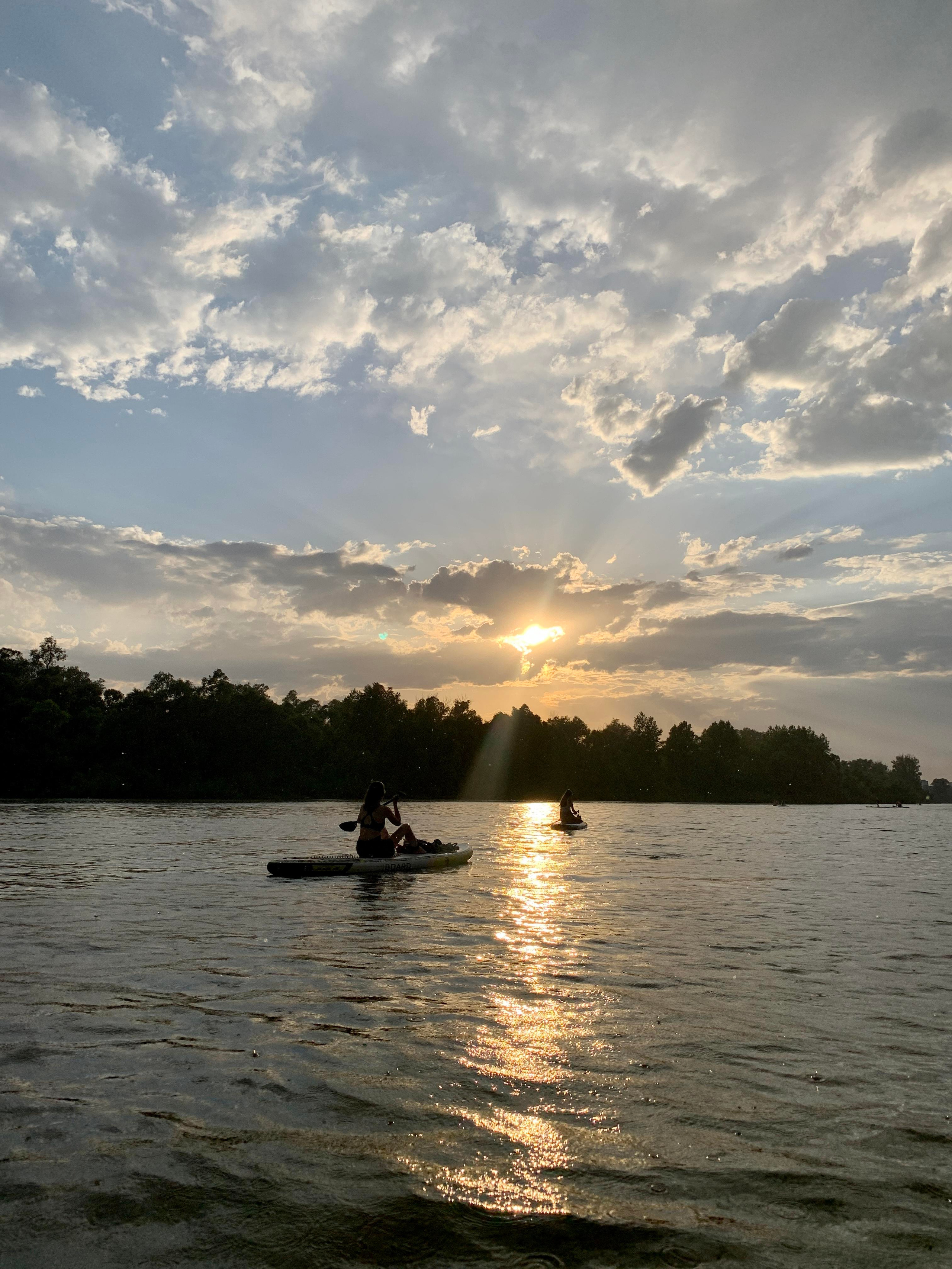 Прогулка на сапбордах в Уфе в Сипайловских карьерах
