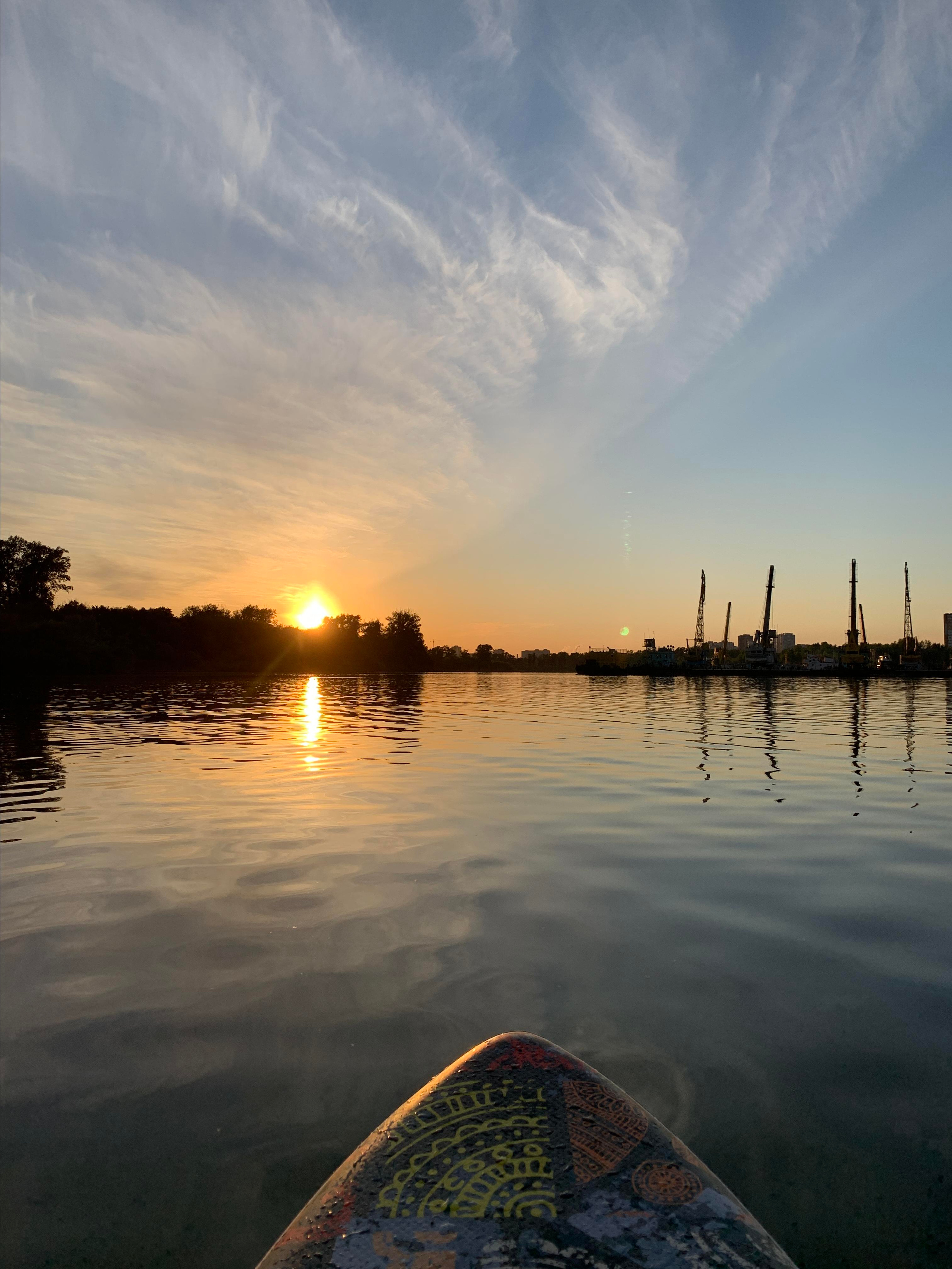 Прогулка на сапбордах в Уфе в Сипайловских карьерах