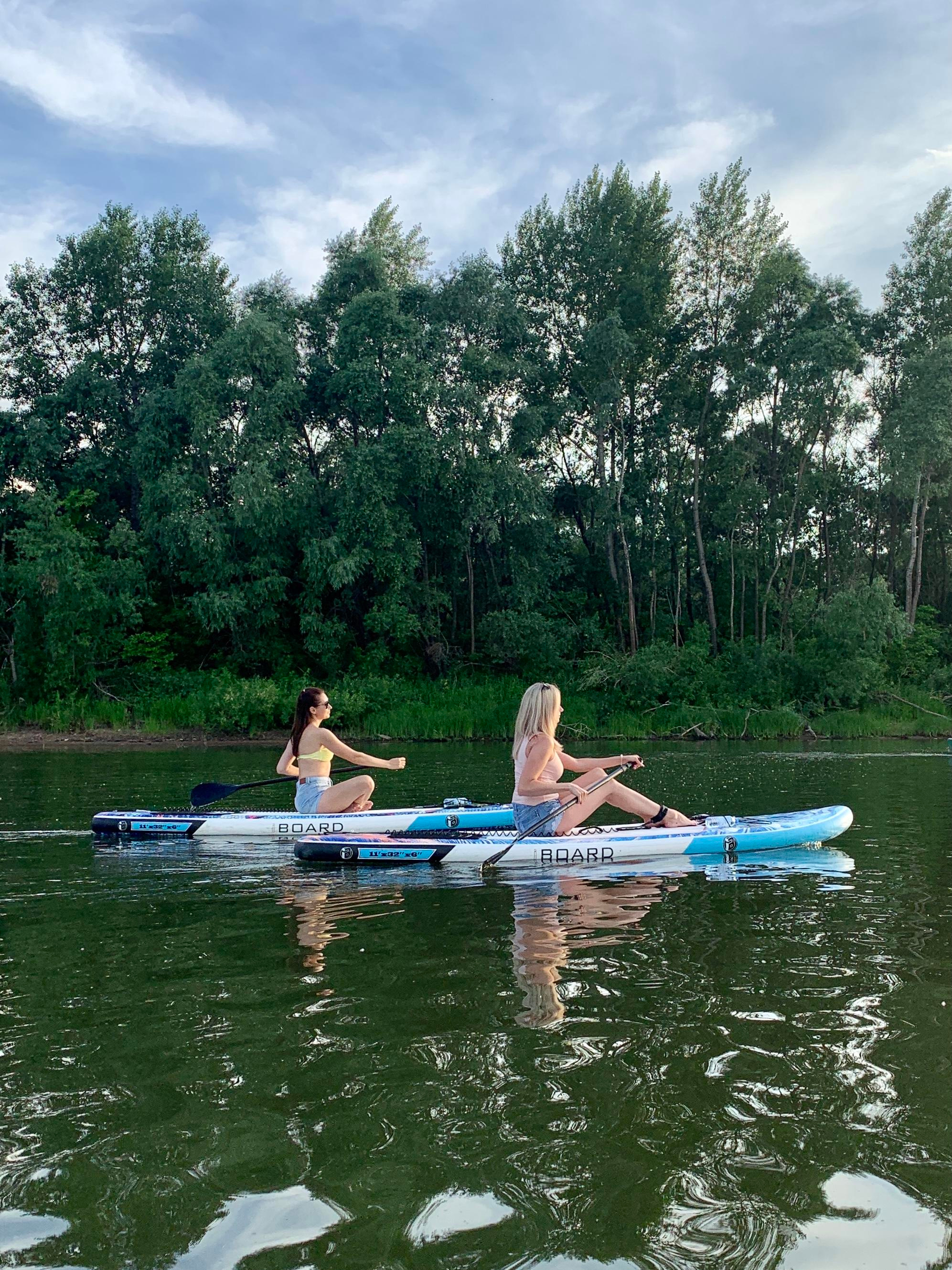 Прогулка на сапбордах в Уфе по Ольховому озеру