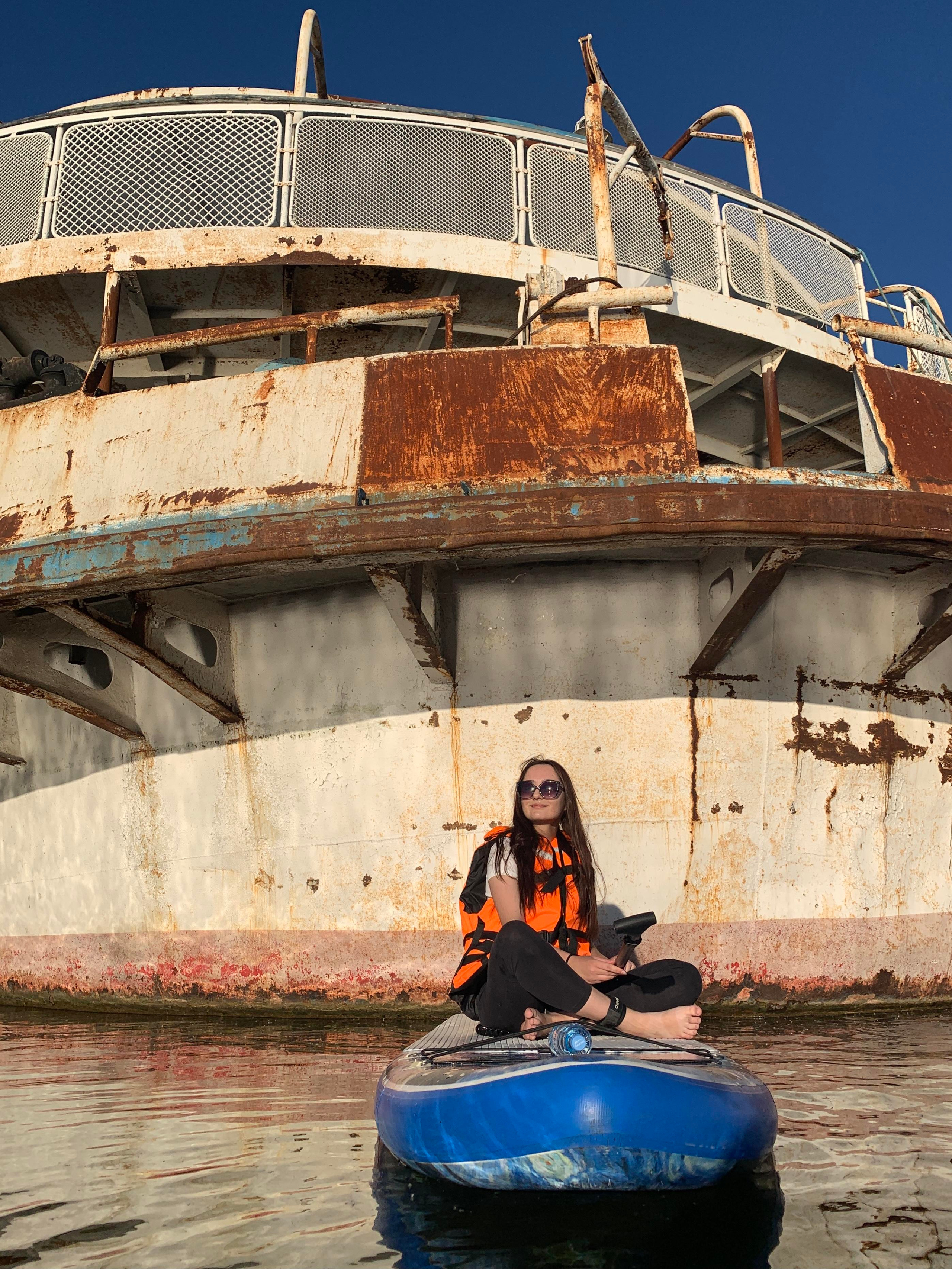 Прогулка на сапбордах в Уфе в Сипайловских карьерах