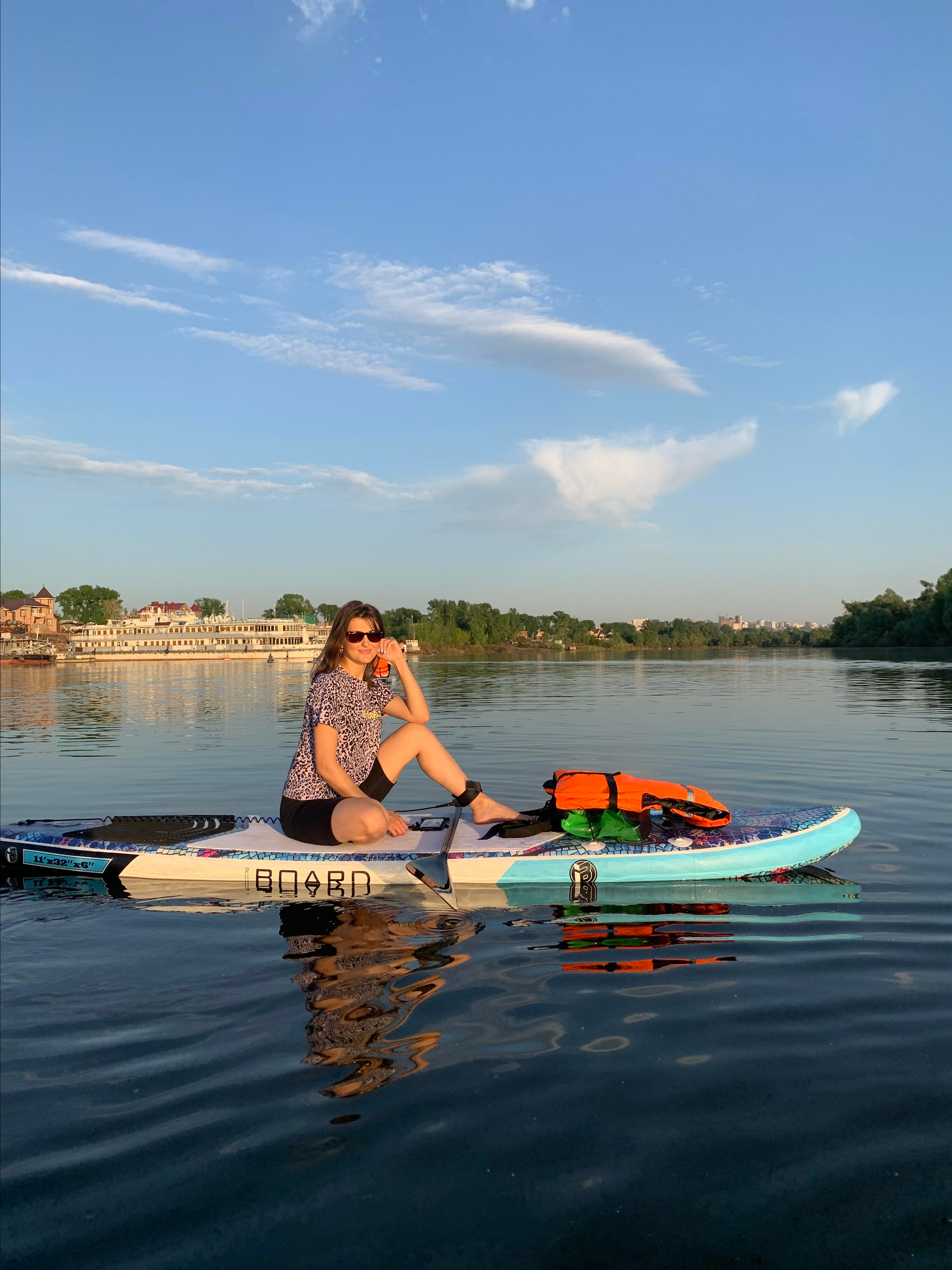 Прогулка на сапбордах в Уфе в Сипайловских карьерах