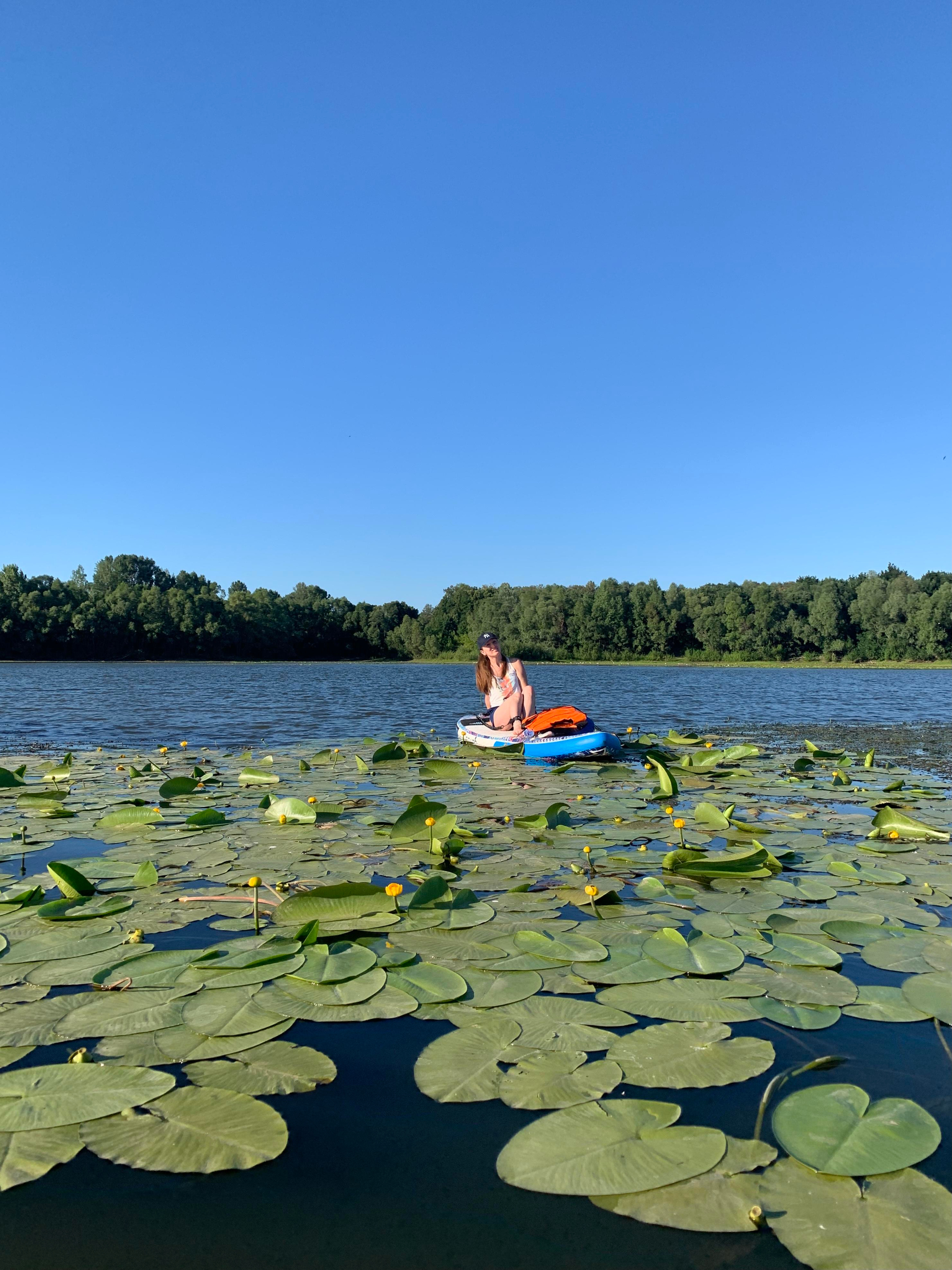 Прогулка на сапбордах в Уфе с Каменной переправы до Монумента
