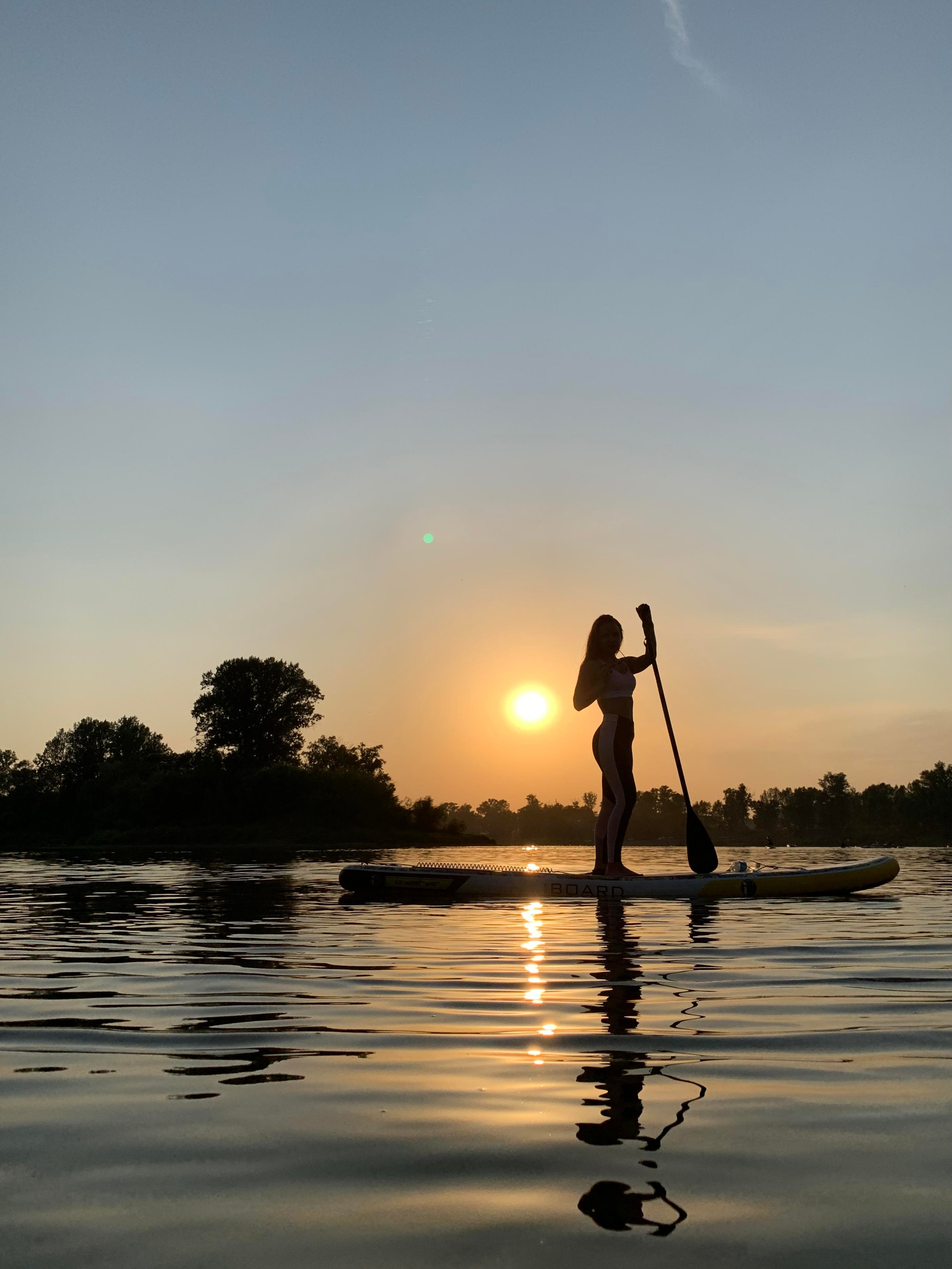 Прогулка на сапбордах в Уфе в Сипайловских карьерах