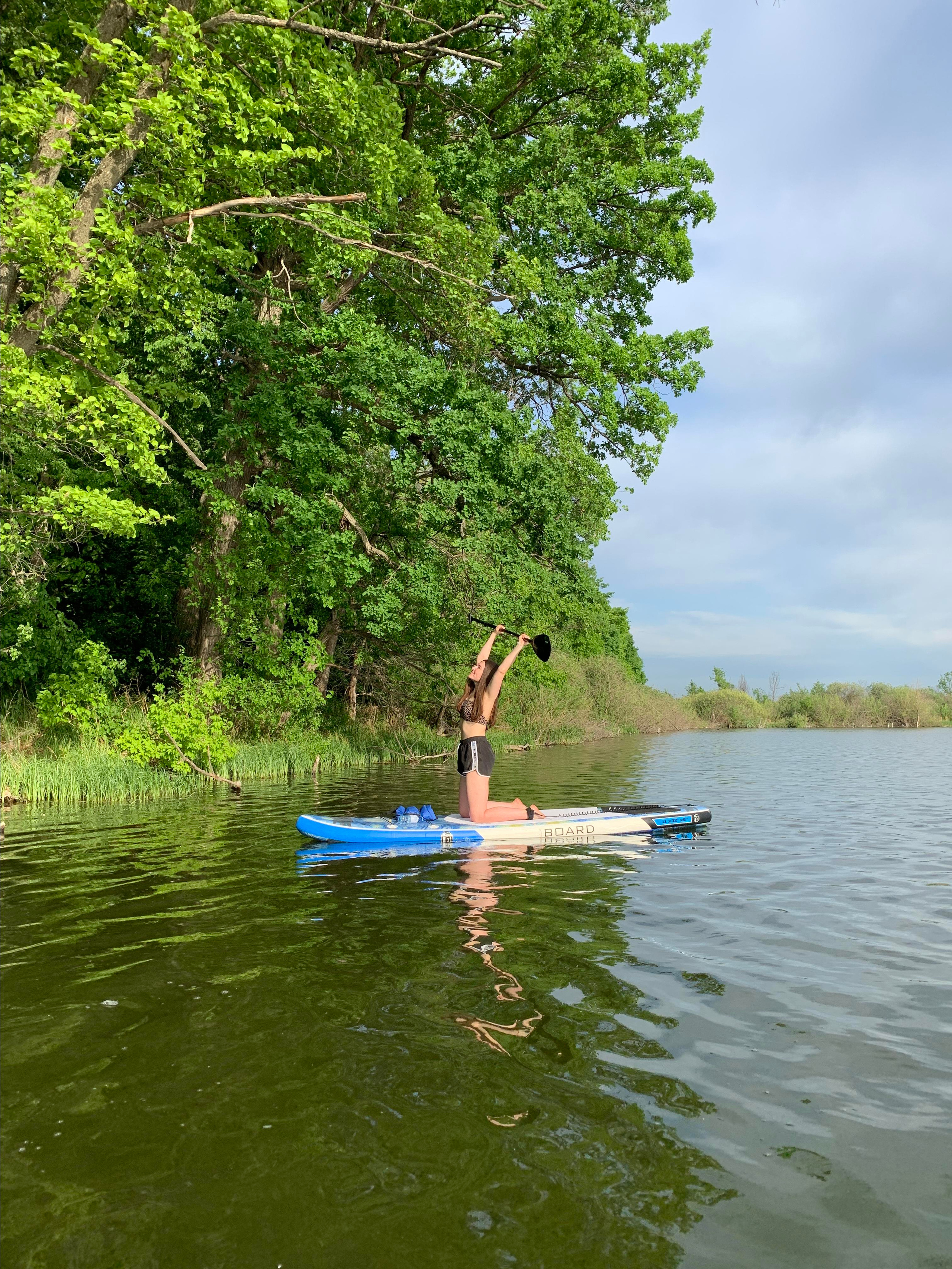 Прогулка на сапбордах в Уфе в Сипайловских карьерах
