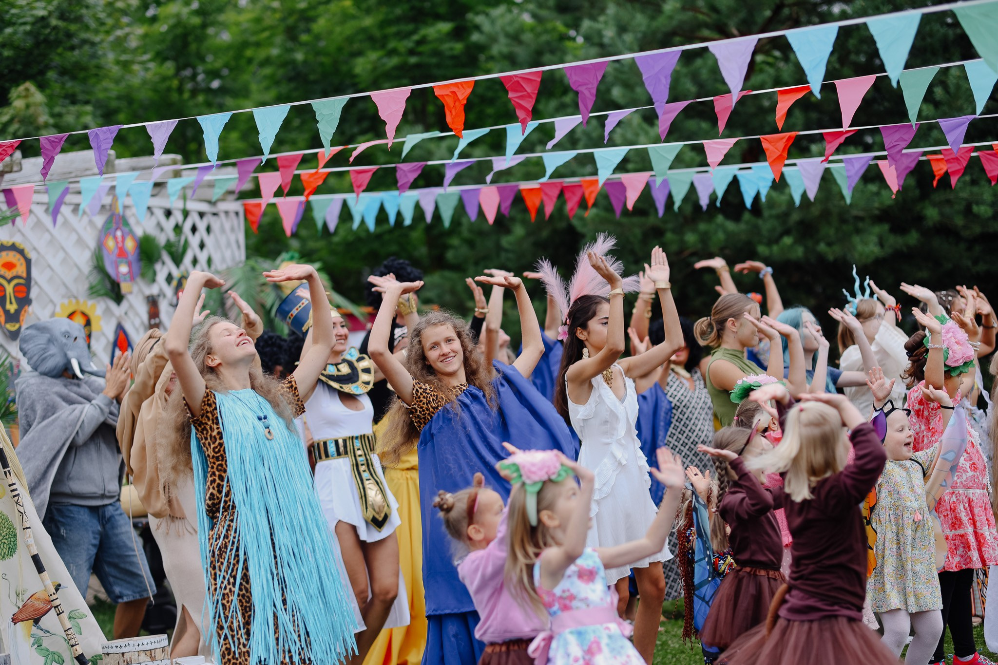 Репортажная съёмка детского праздника за городом. Женский фотограф в Москве Ксения Казакова