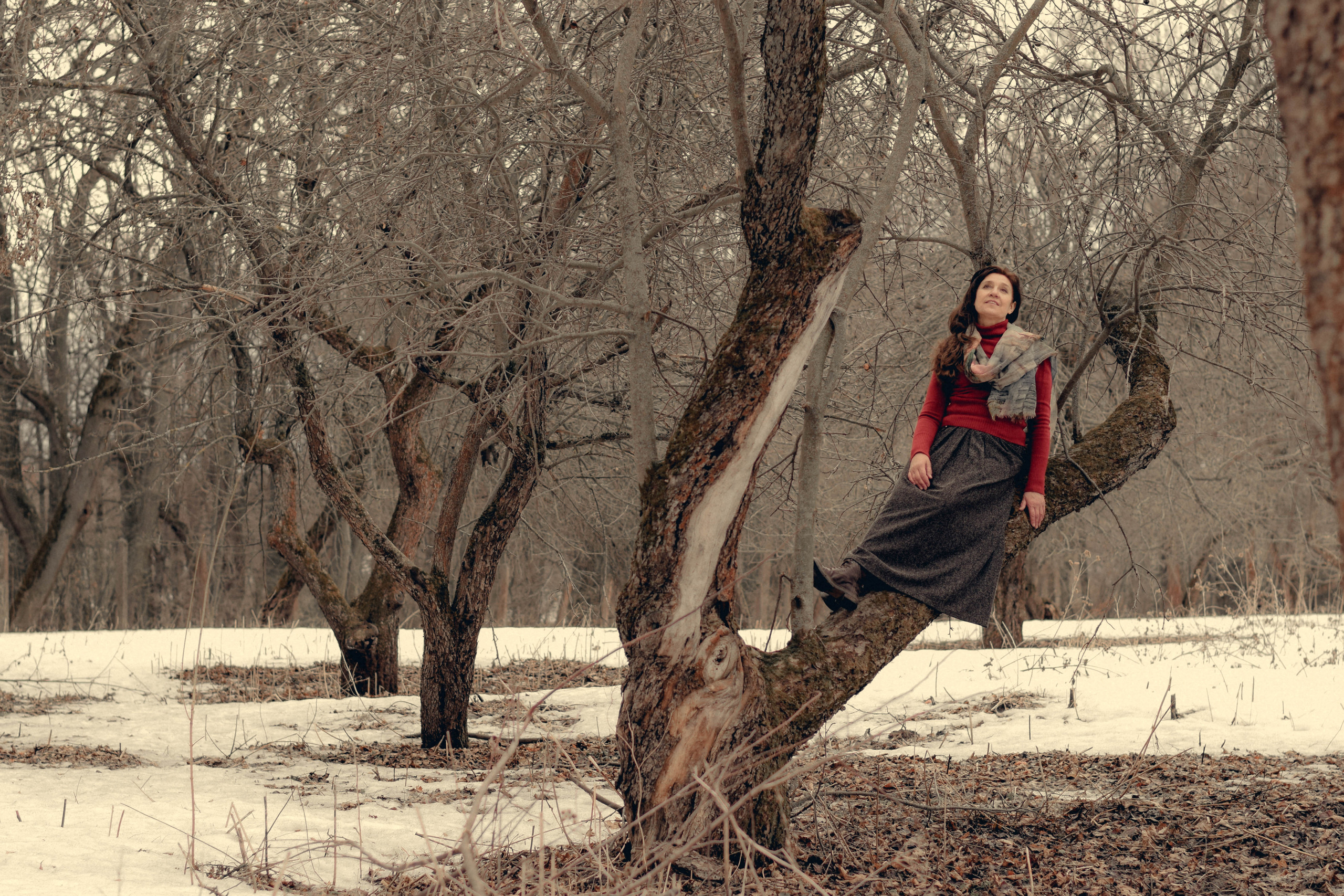 Ранняя весна. Фотосессия для Ольги в Ясной Поляне. Семейный фотограф Щёкино, Тула. От 5000р