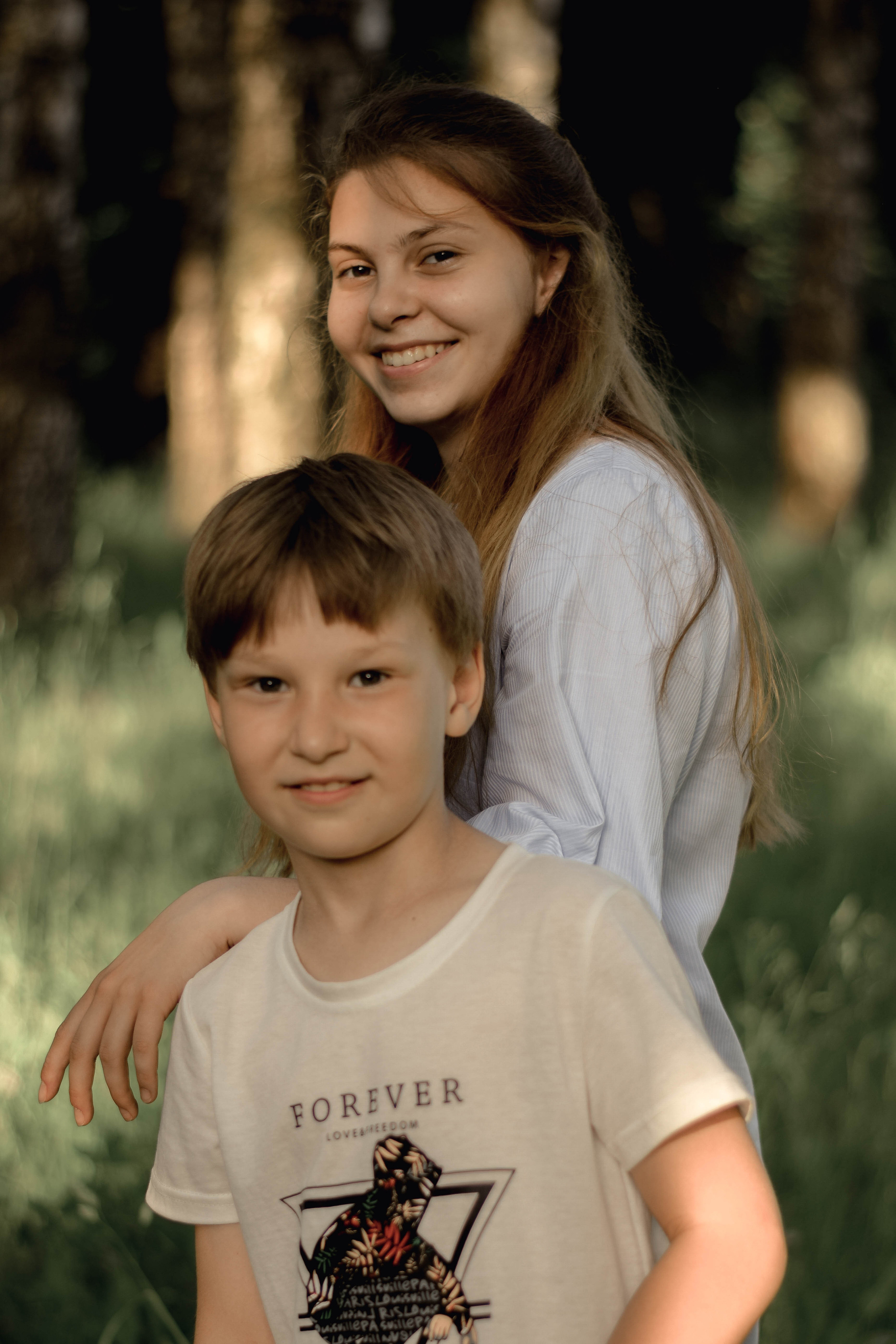 Детская фотосессия Насти и Вани. Семейный фотограф Щёкино, Тула. От 5000р