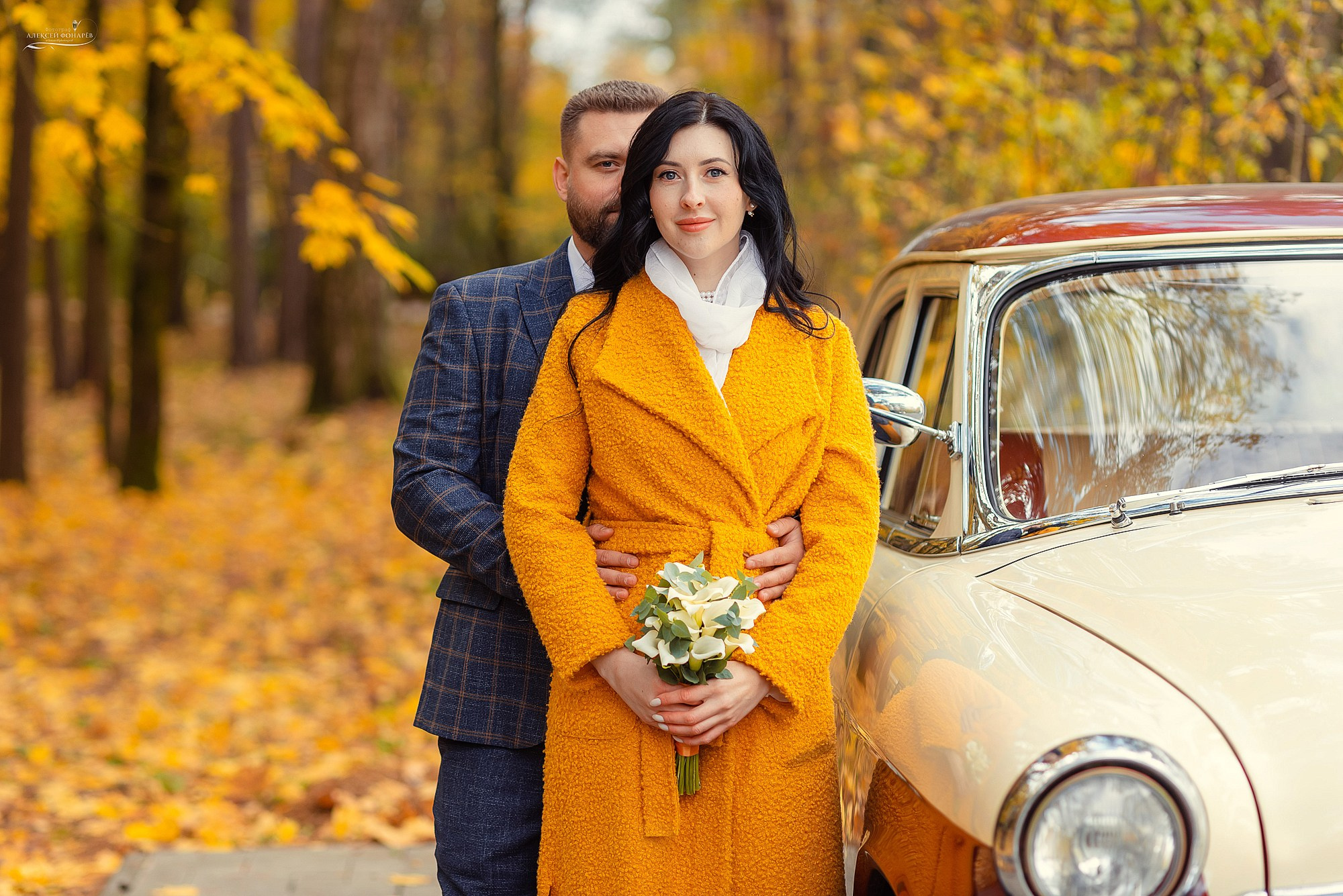 свадебный портрет жениха и невесты