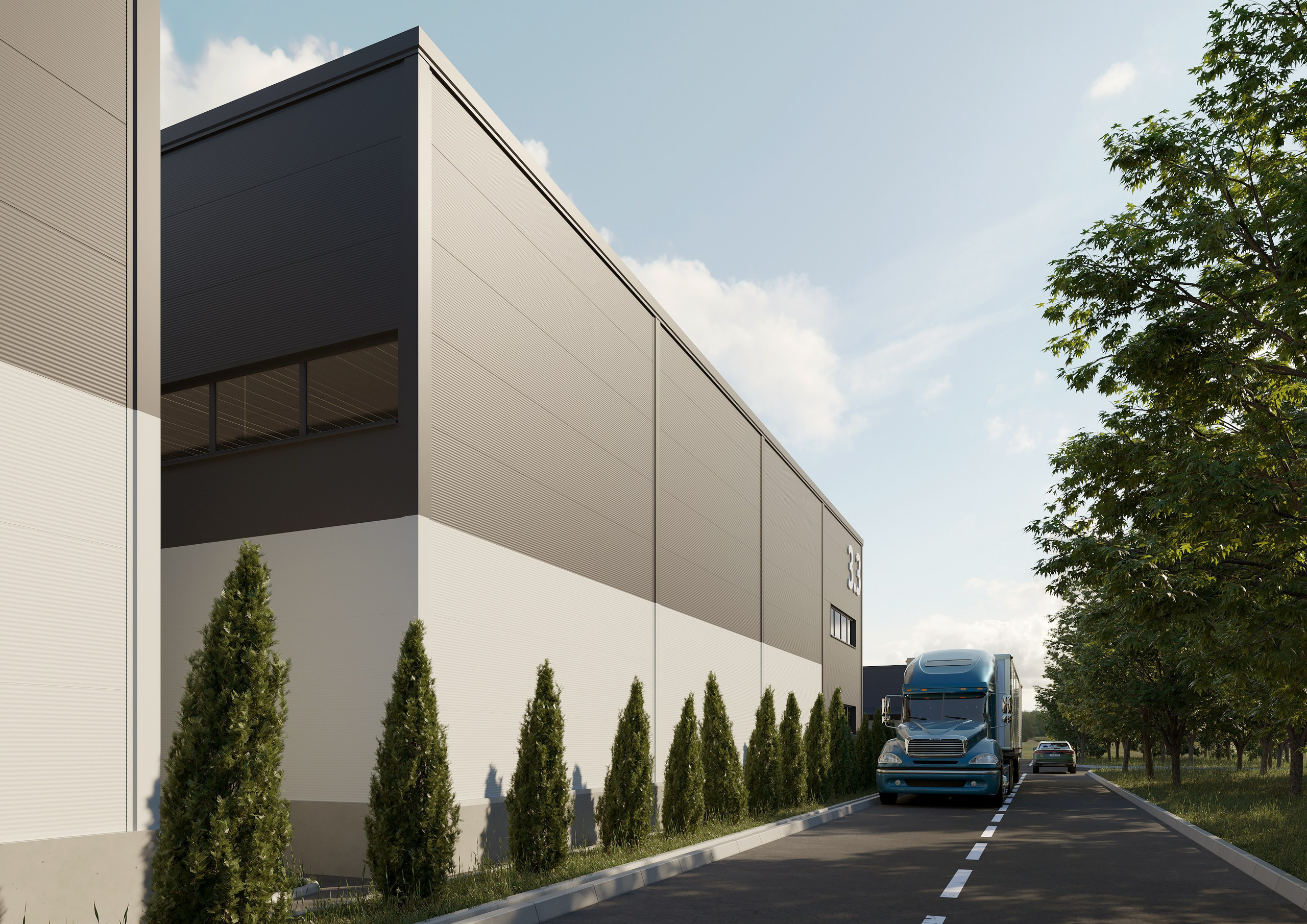 Промышленные склады и логистический комплекс. 3Д Визуализация Интерьера и Архитектуры