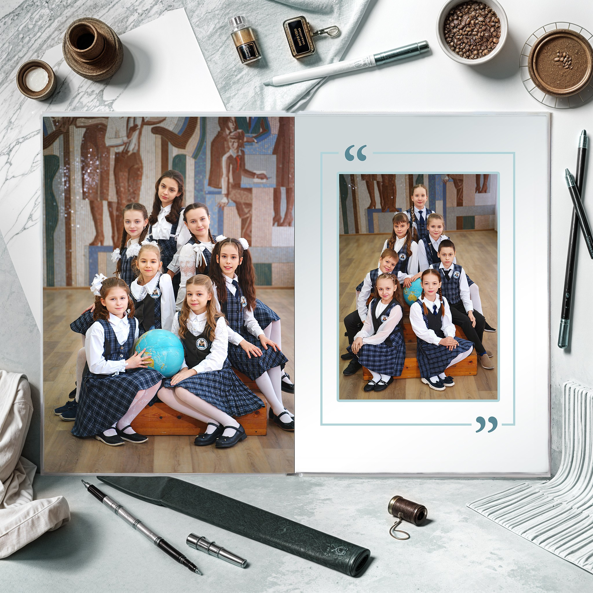 Выпускной альбом «Школьная книга». Фотографы из солнечного Краснодара Вадим и Надежда Митус