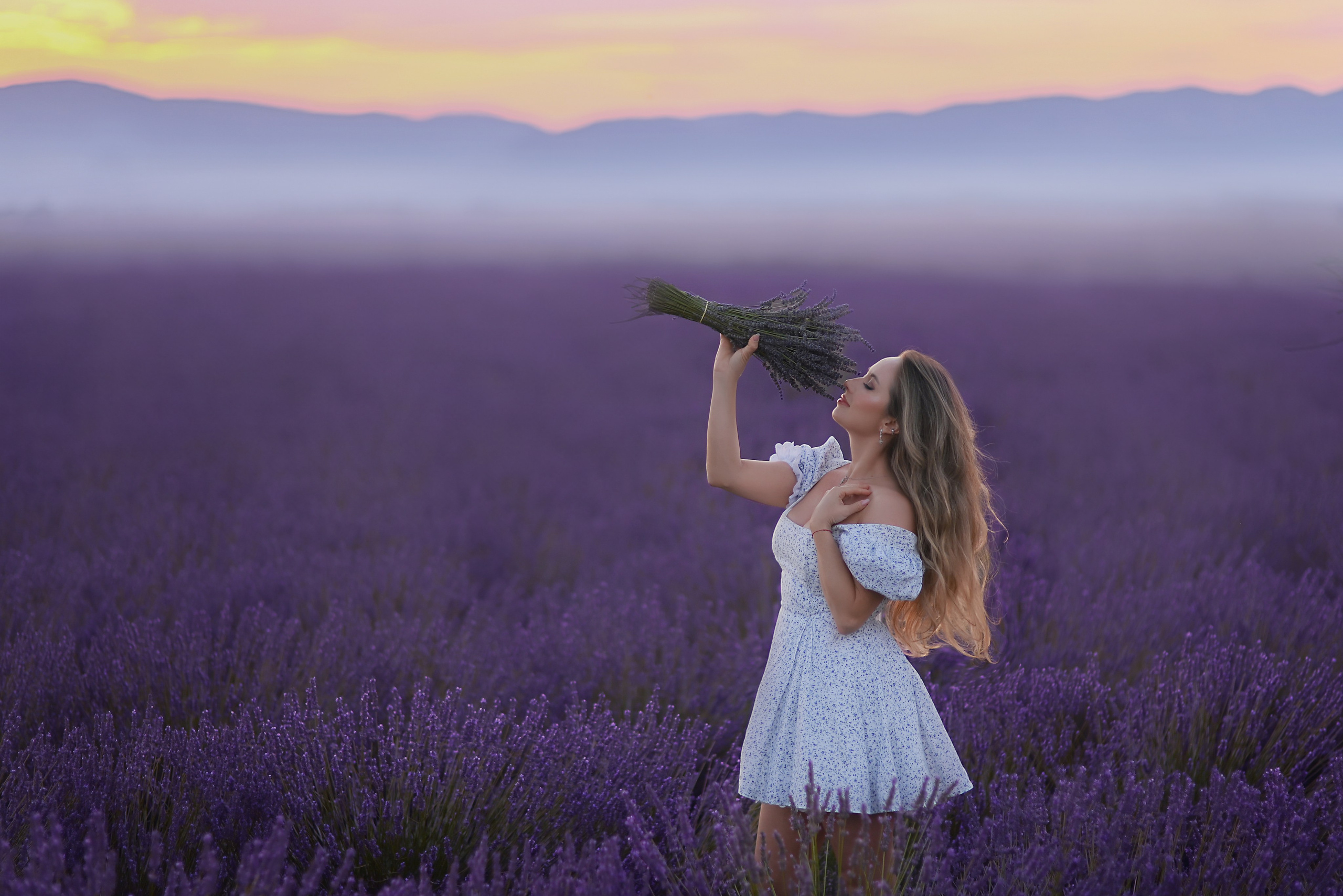 Séances photo dans les champs de lavande 2026. Photographer in Provence Julia Lipiainen