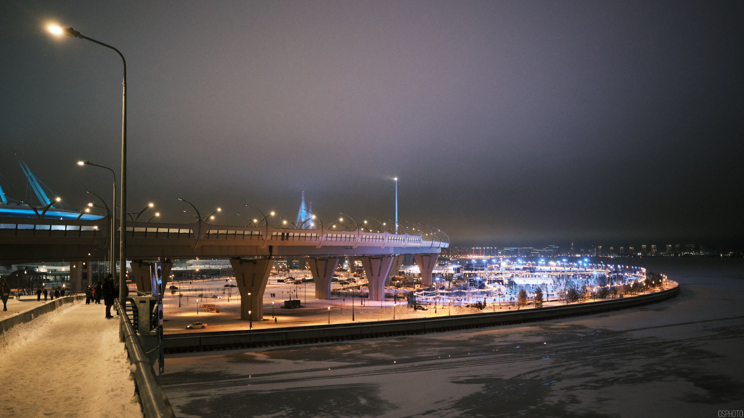 Снег и туман в Санкт-Петербурге. Фотографъ Сергѣевъ. Поймать мгновеніе