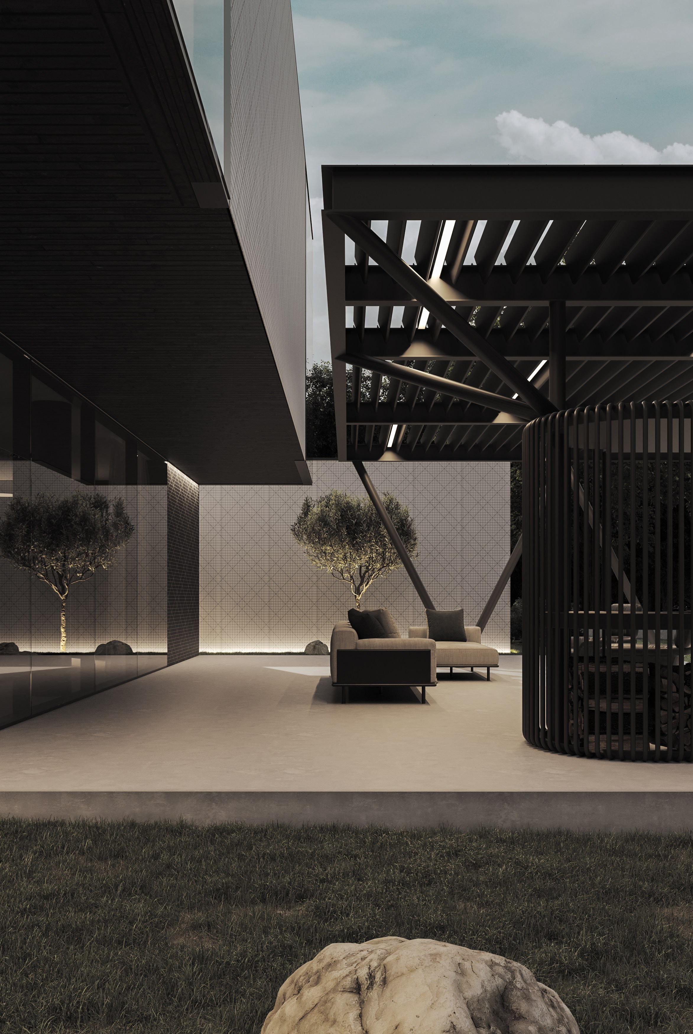 Turnkey house design, architecture, engineering, interior design, supply of materials and furniture,