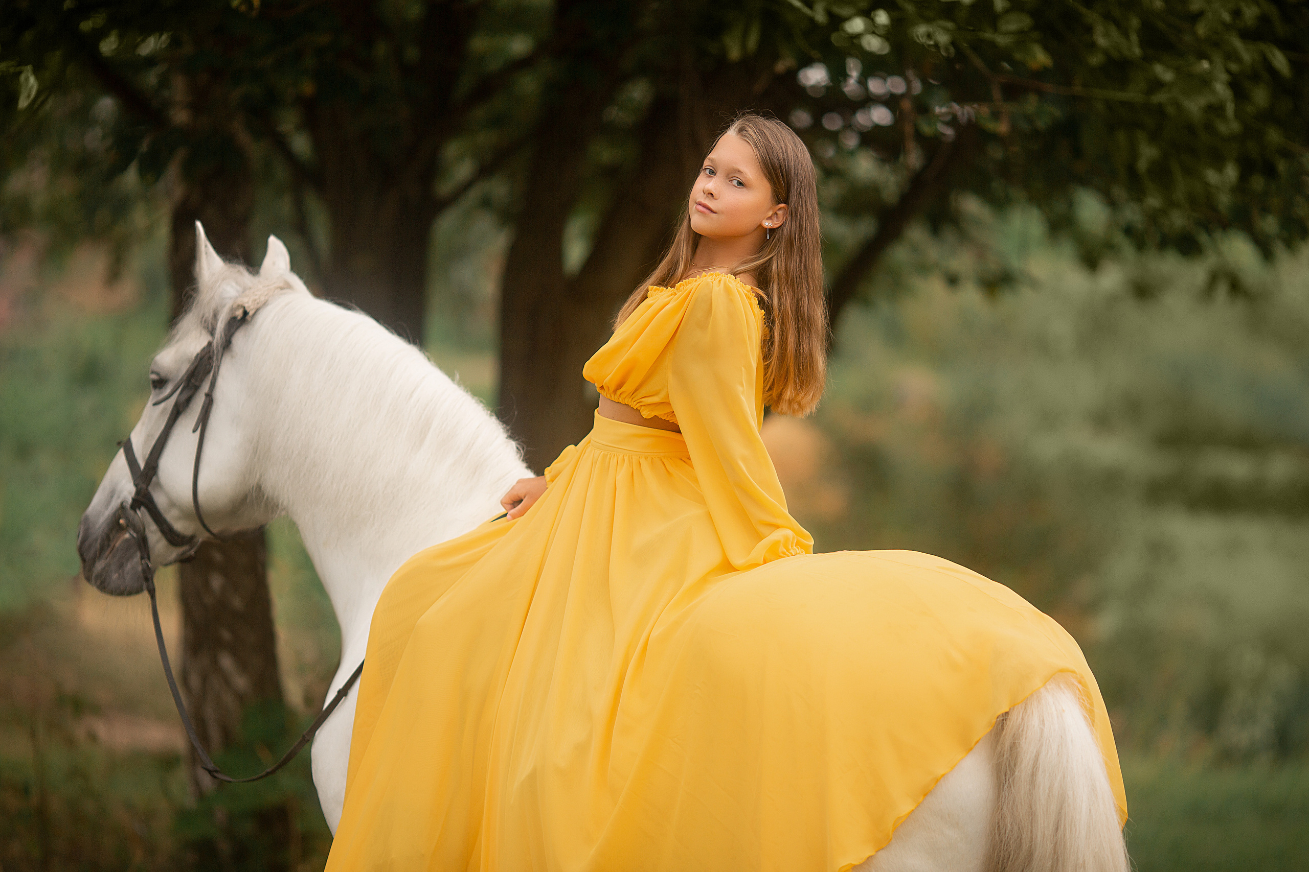 Фотосессия Арины и Вики. Фотосессия с лошадьми в Нижнем Новгороде