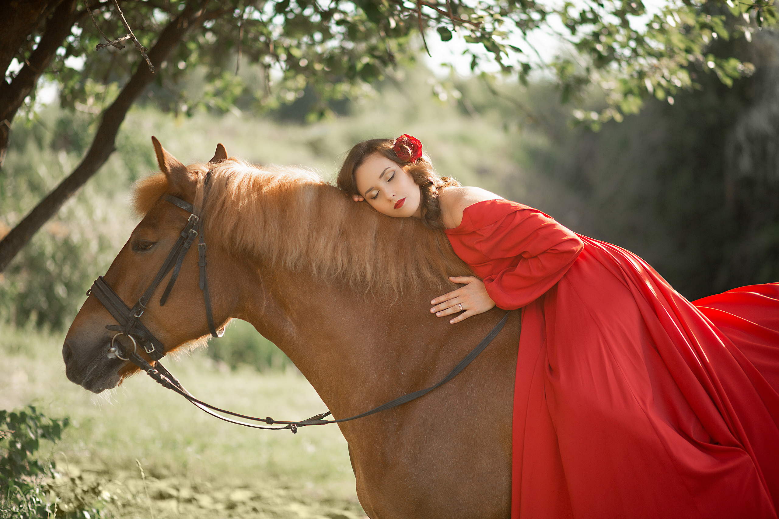 Саша и Радуга (фотодень). Фотосессия с лошадьми в Нижнем Новгороде
