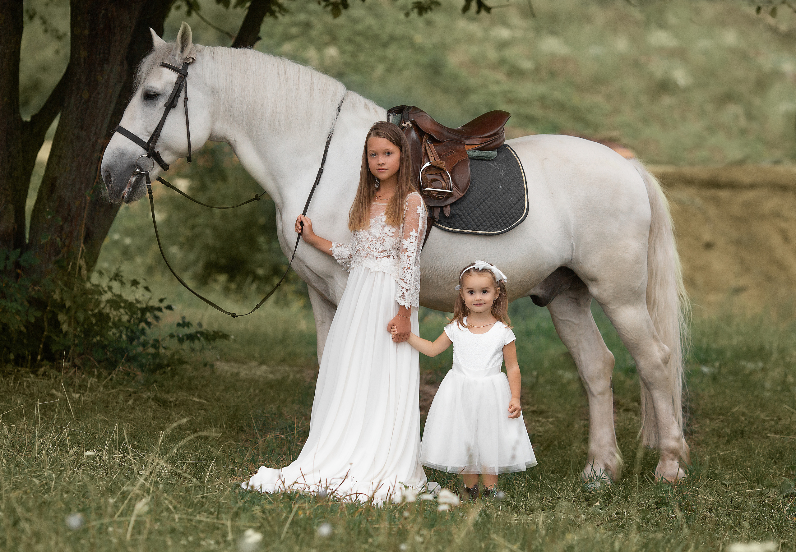 Фотосессия Арины и Вики. Фотосессия с лошадьми в Нижнем Новгороде