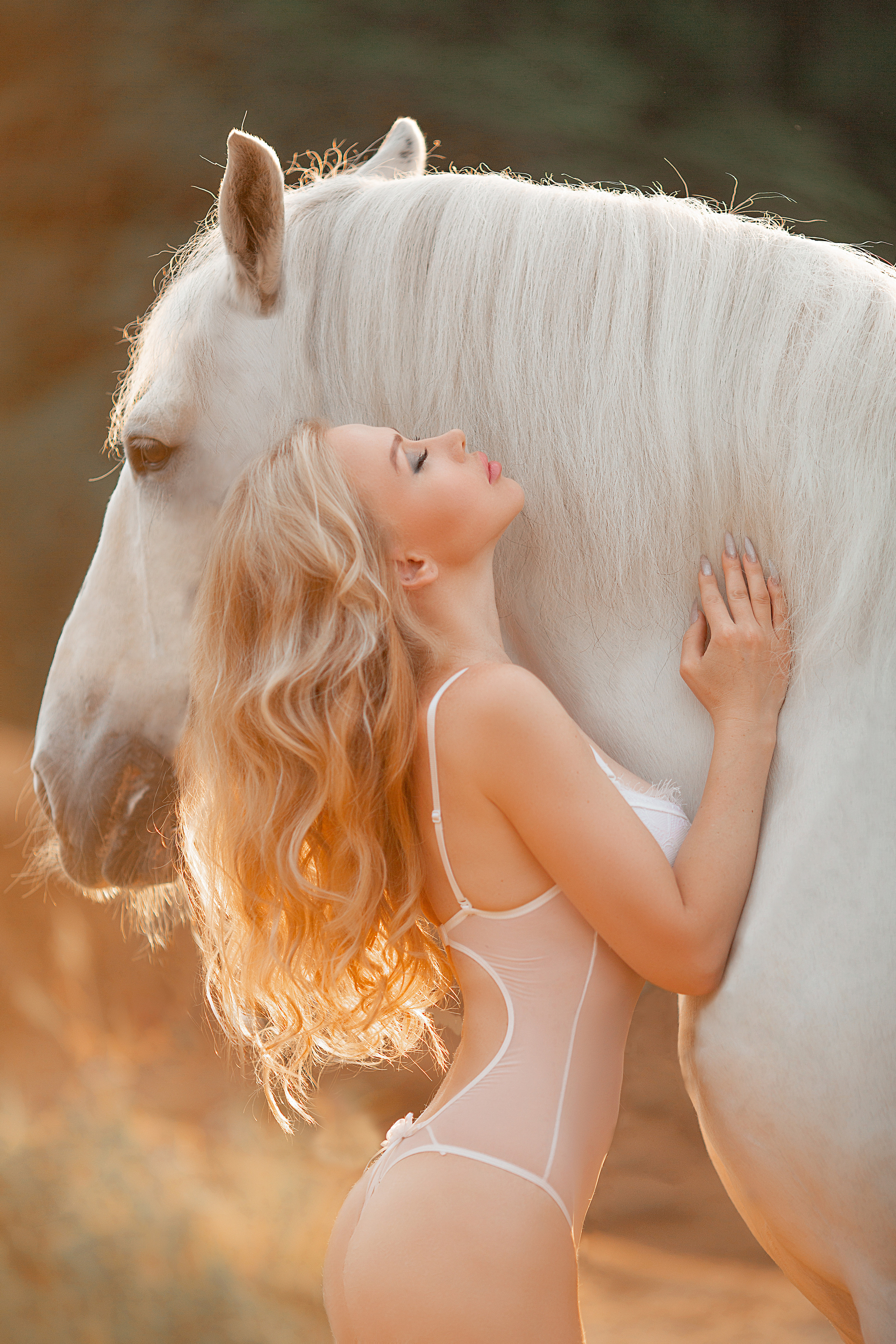 Софья и Воробей. Фотосессия с лошадьми в Нижнем Новгороде