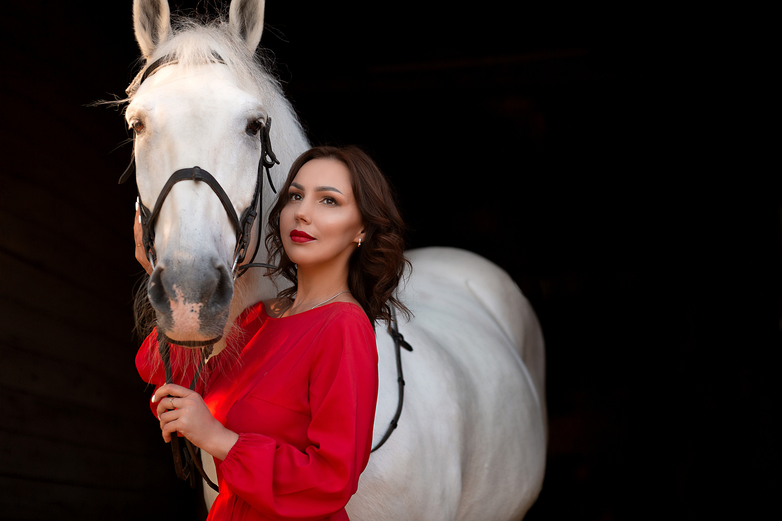 Алена и Воробей (фото-день). Фотосессия с лошадьми в Нижнем Новгороде