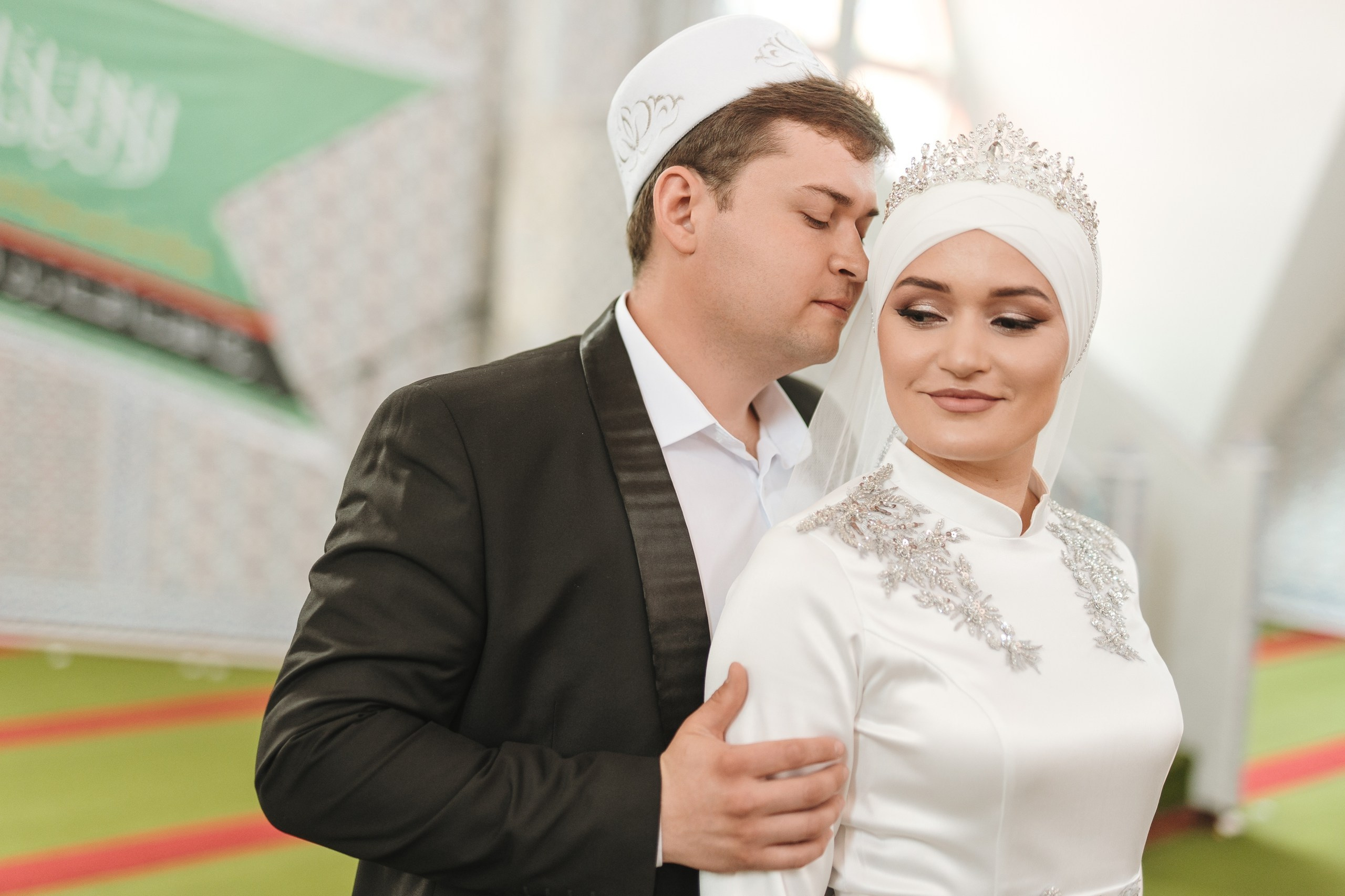 Съёмка никаха в мечети Ля-Ля Тюльпан — фотосессия до церемонии и живая атмосфера