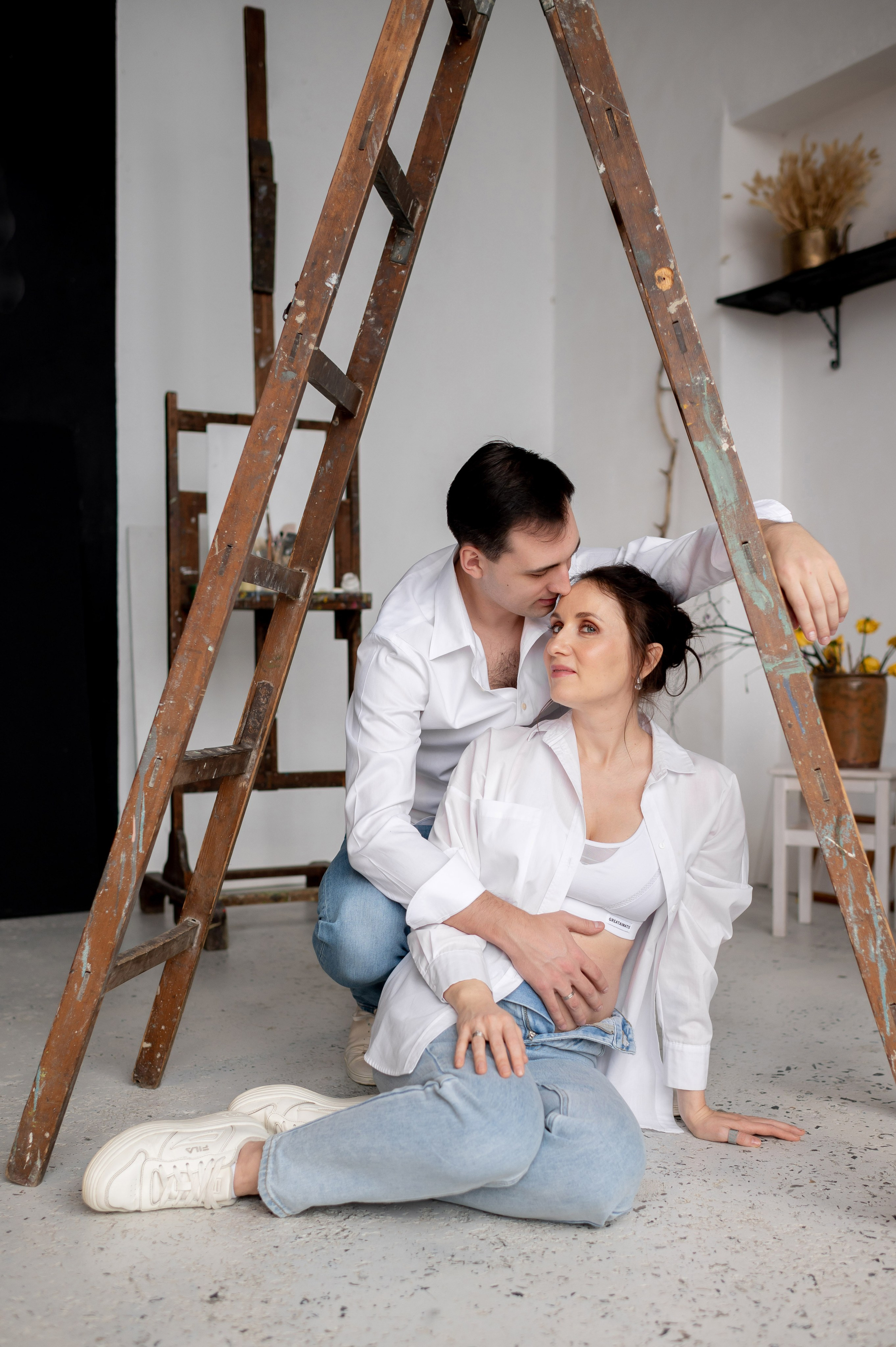 Беременность в красках и необычное гендер-пати. Портретный, семейный и свадебный фотограф в Санкт-Петербурге и в Пушкине Ширяев Денис