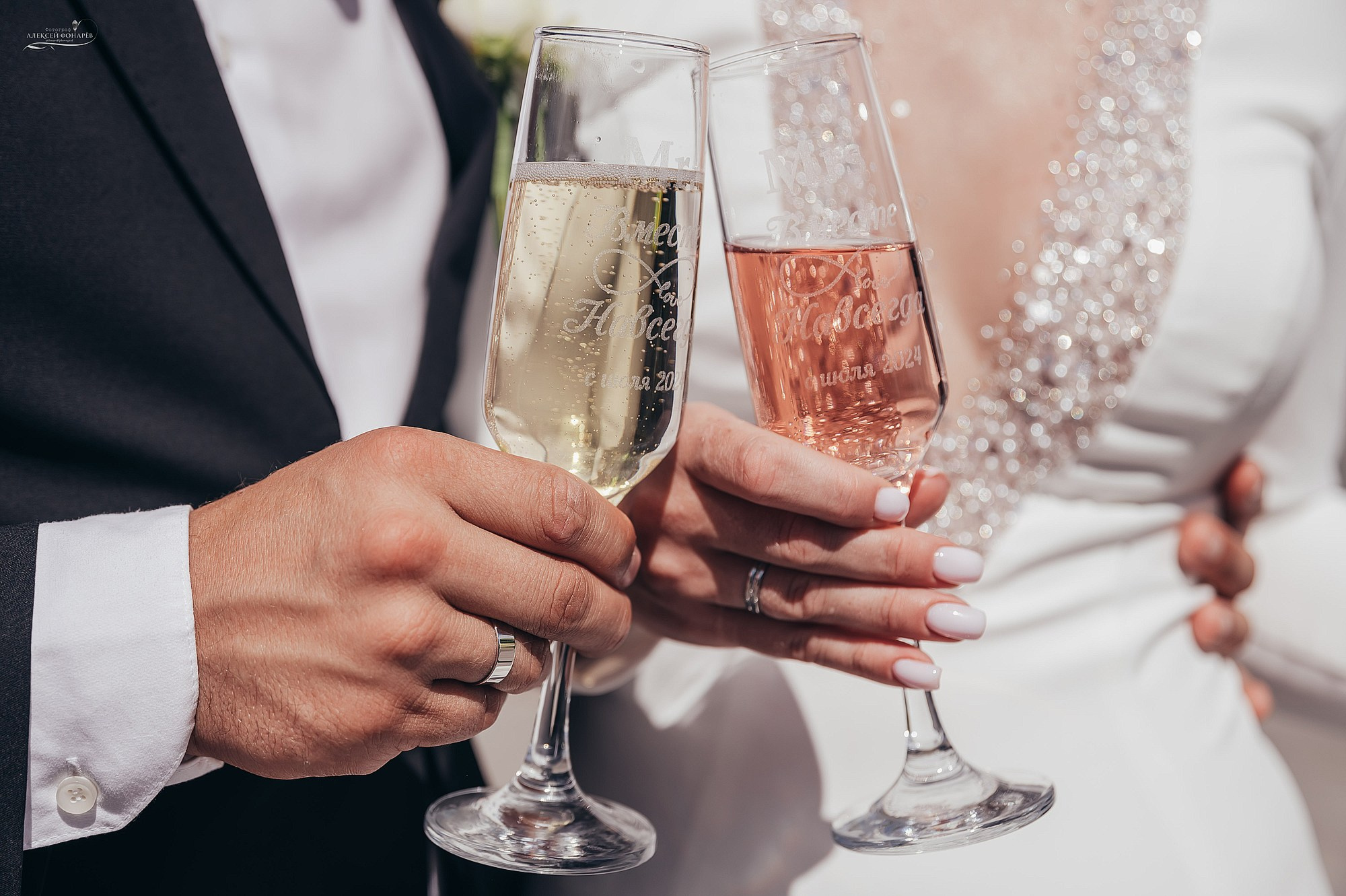 Свадебная фотосессия красивой пары. Свадебный фотограф в Дубне Алексей Фонарёв