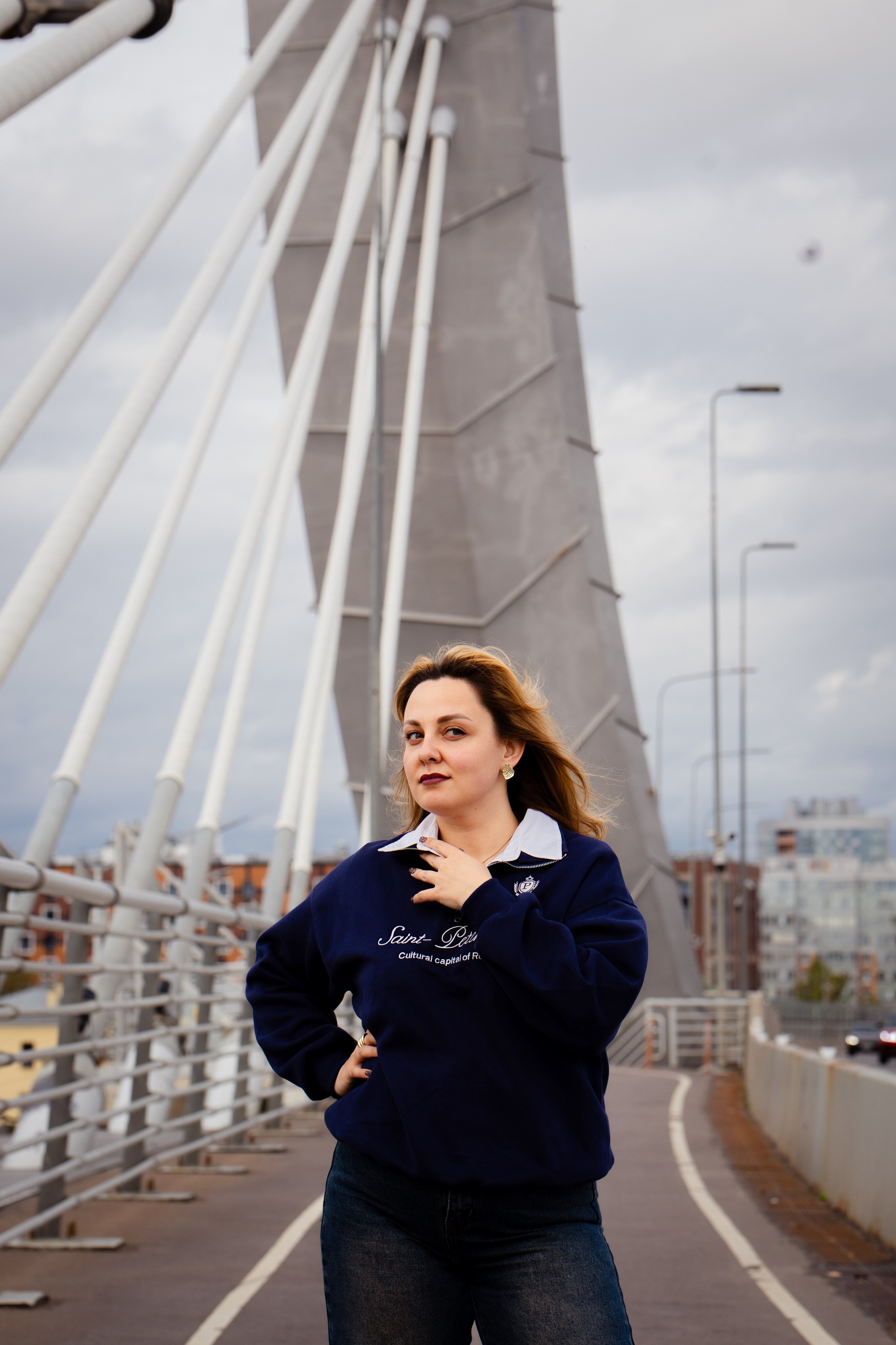 Катя и мост Бетанкура. Портретный фотограф в Санкт-Петербурге Надежда Капранова
