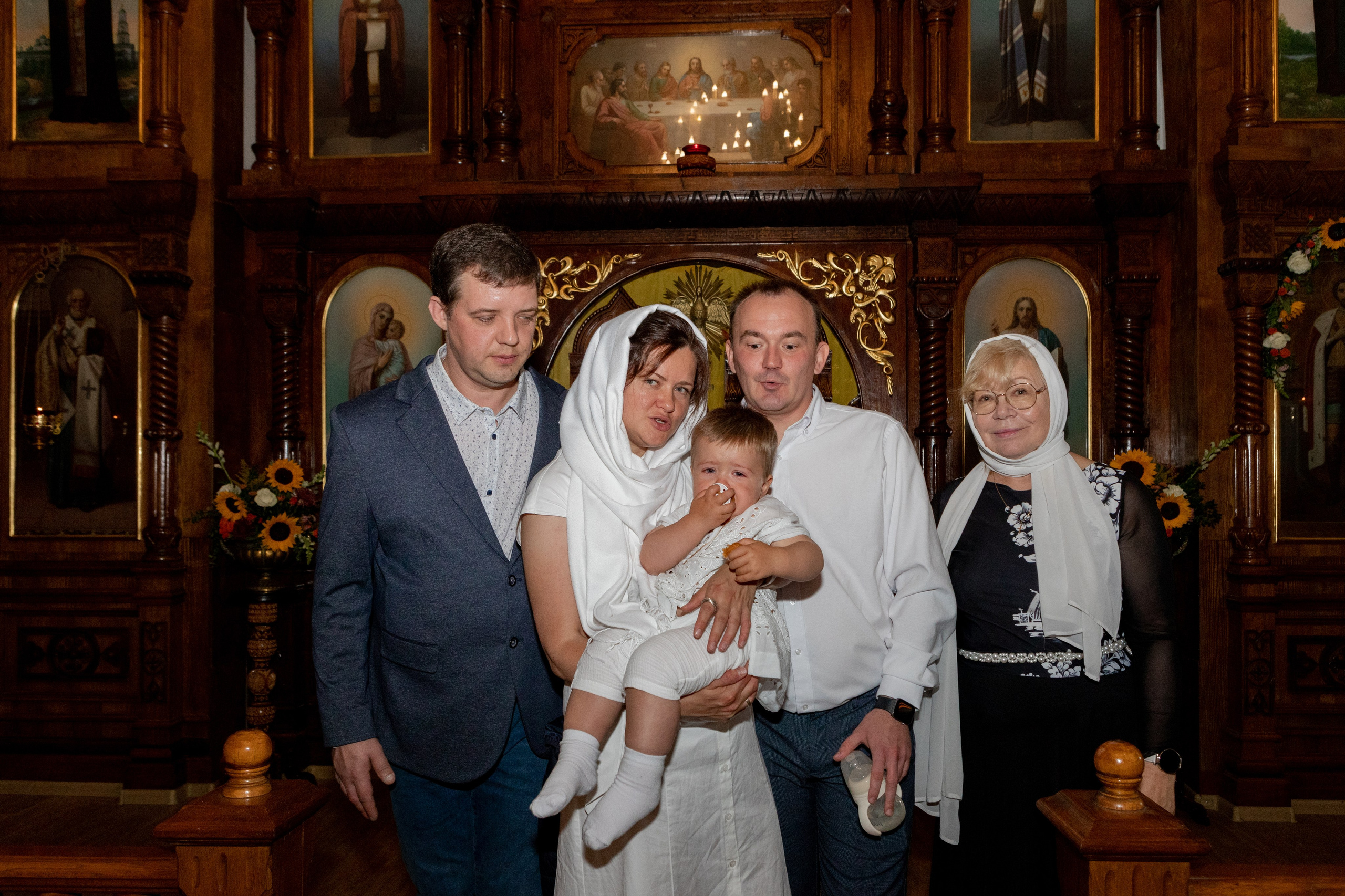 Крещение человека Романа. Портретный фотограф в Санкт-Петербурге Надежда Капранова