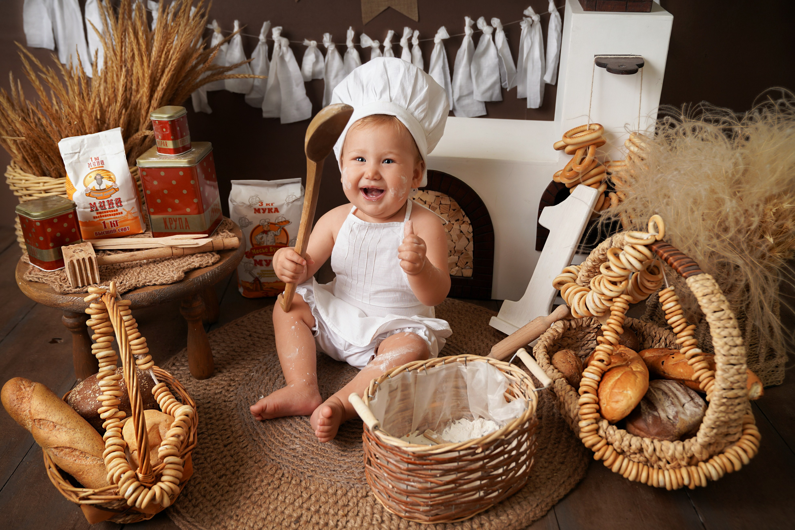 Фотосессия ГОДОВАСИЕ. Фотограф новорожденных, детей до года и беременных в Симферополе