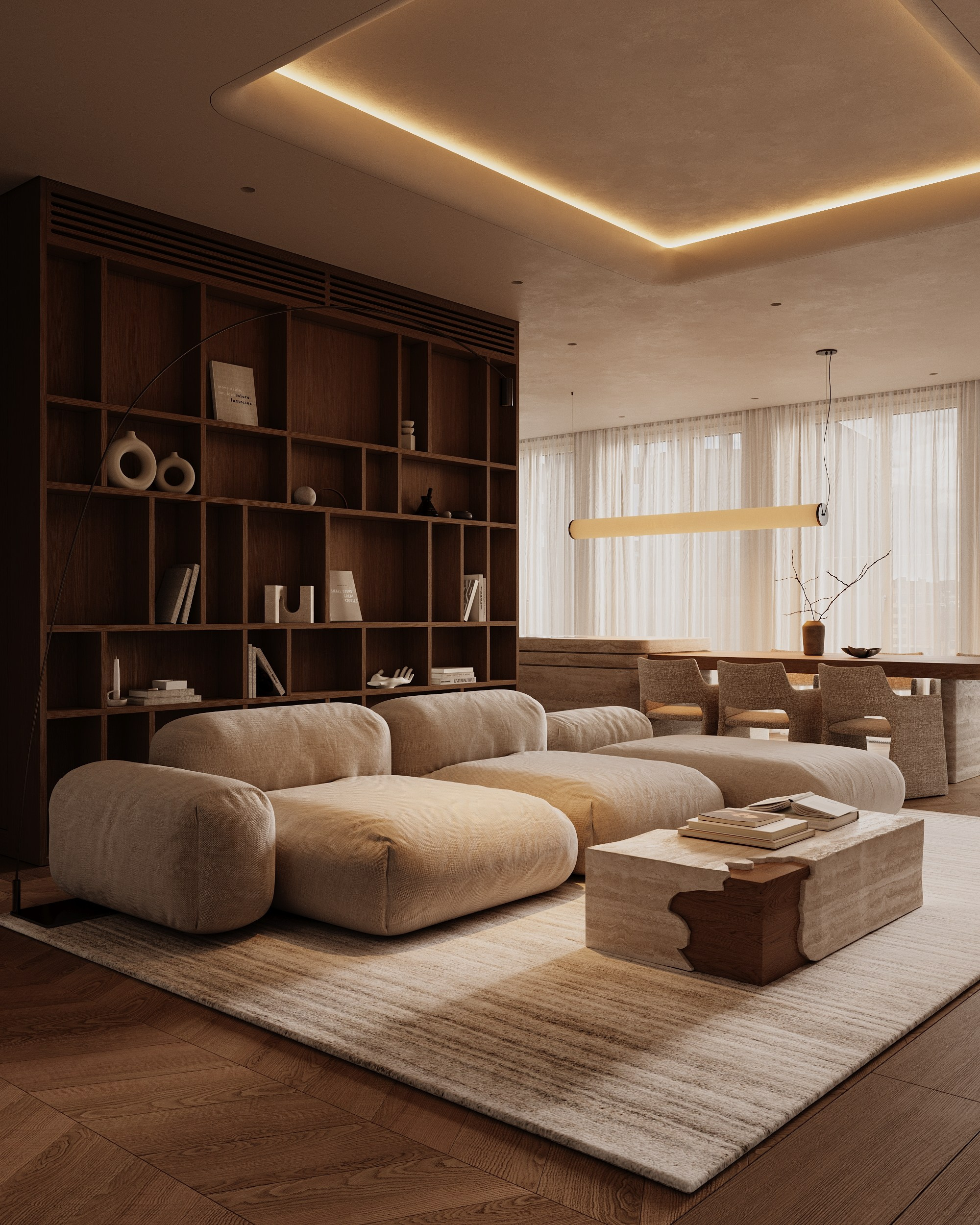 GARDEN QUARTERS. Interior 3D visualizer Liya Iskevich