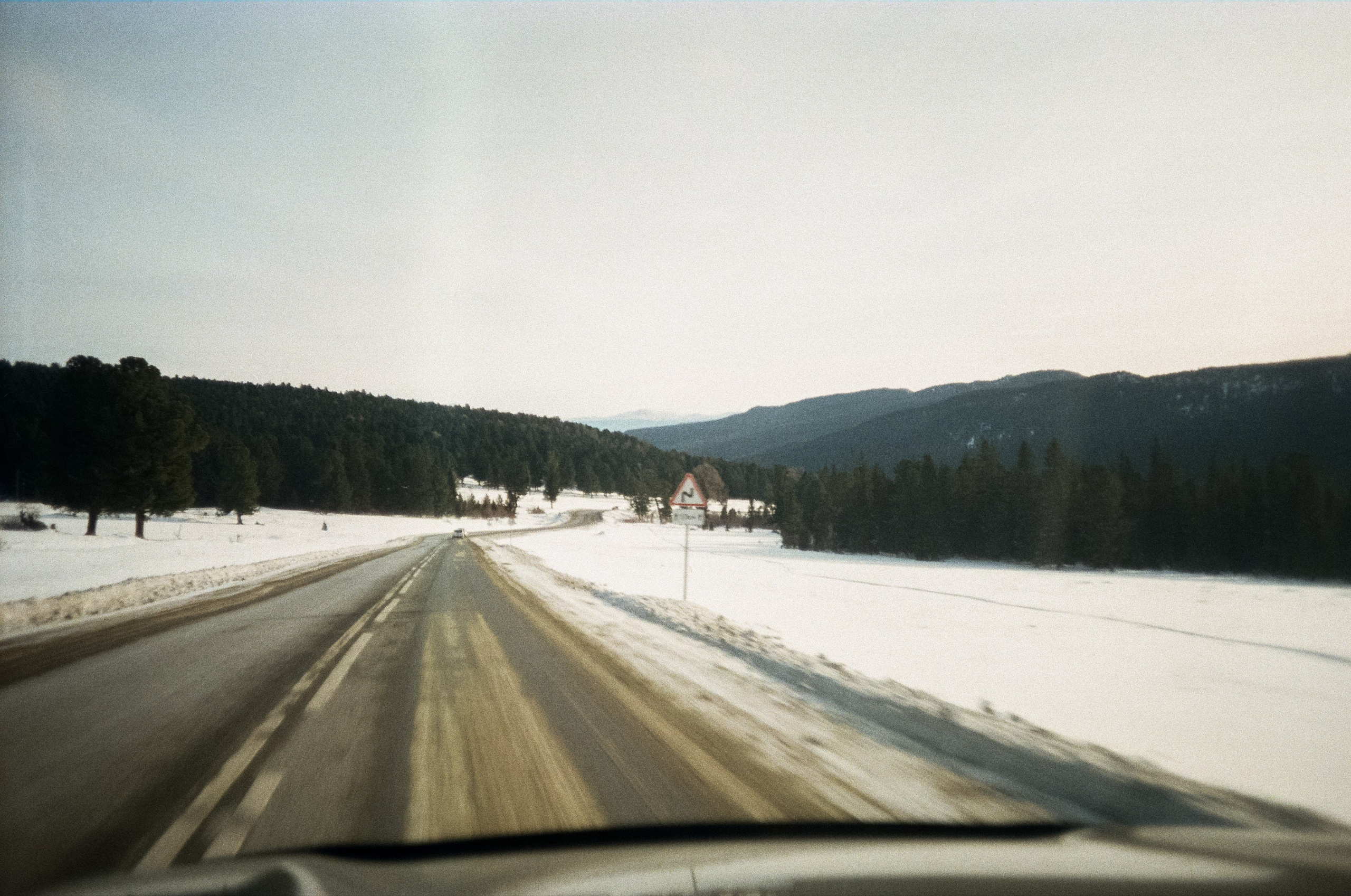 Семинский перевал, дорога из Land Cruser / 19 декабря 2023 года (-18℃)