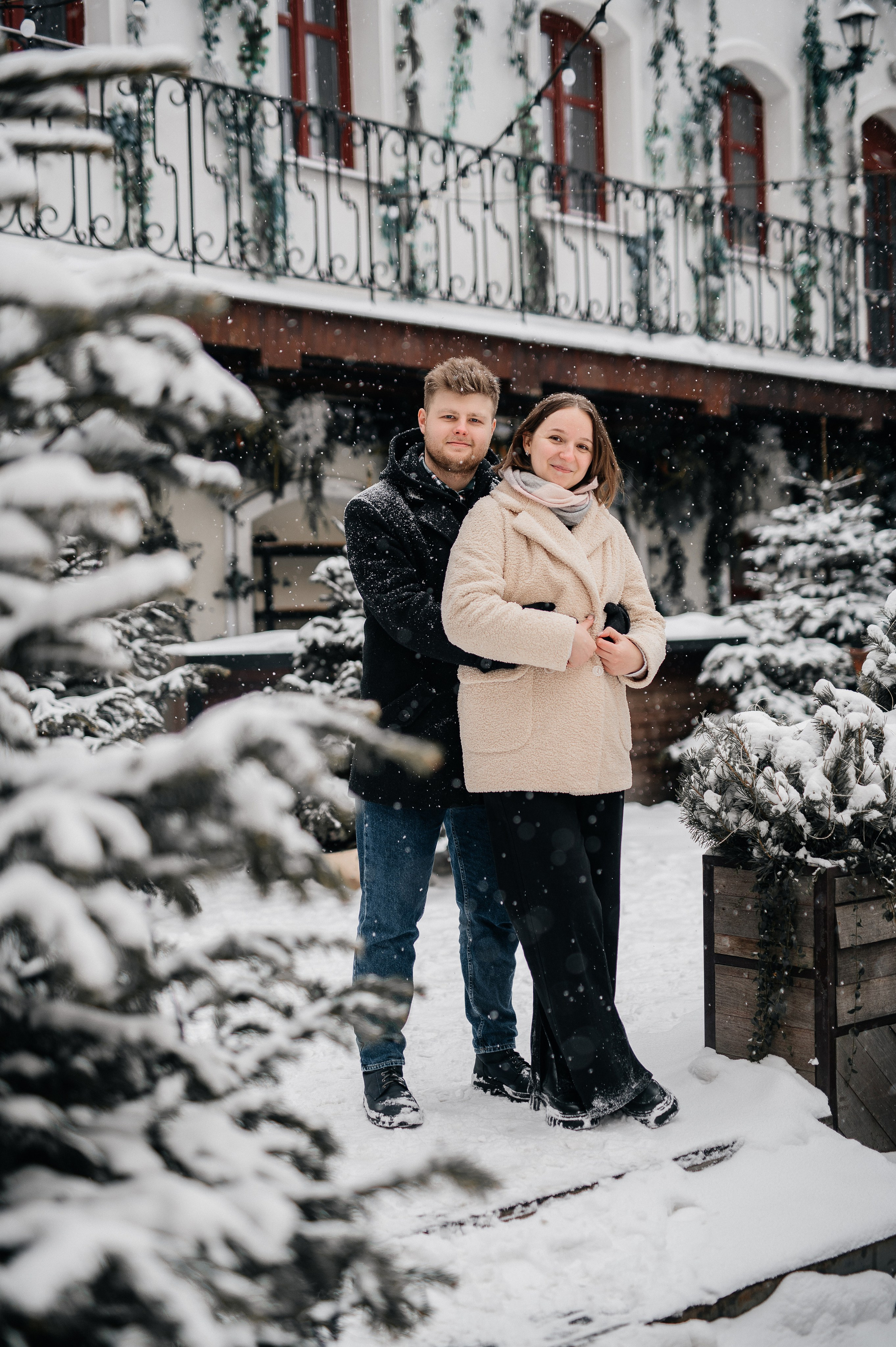 Зимняя фотосессия для Влада и Алены. Катя Курлович — семейный фотограф в Бобруйске и Минске