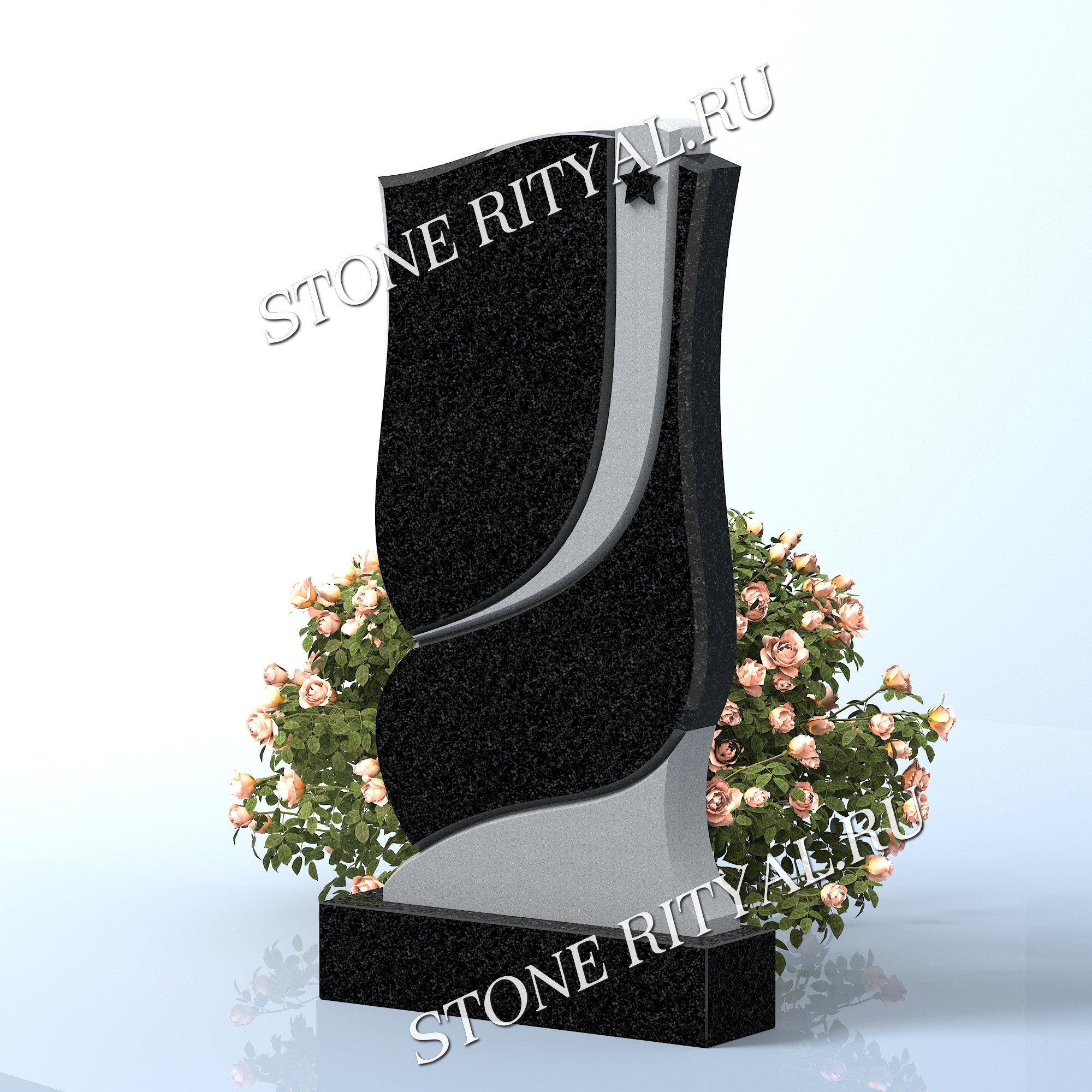 Вертикальные памятники прямые. Изготовление и установка памятников в Москве и МО