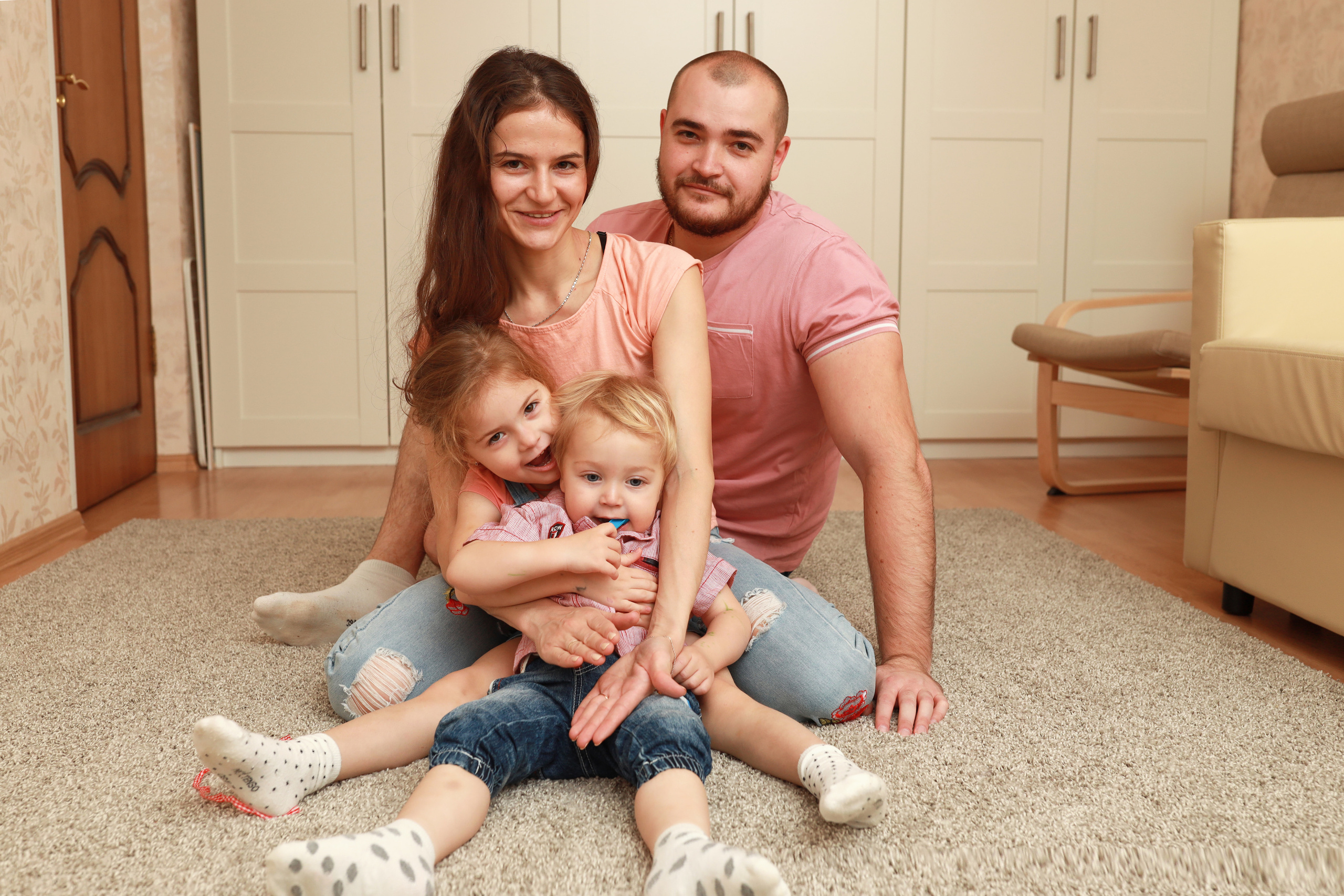 Домашняя съемка для семьи Елены и Евгения. Бочарова Мария — школьный фотограф Апрелевка, Новая Москва, Московская область