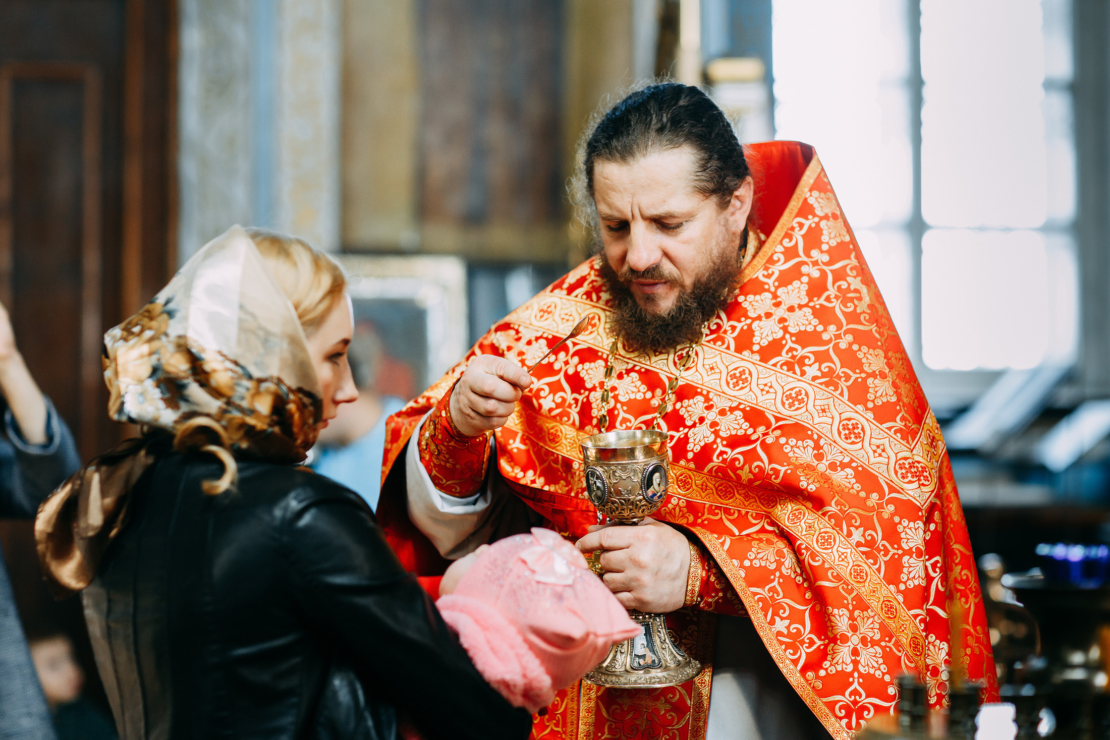 причащение детей в Новоселебном