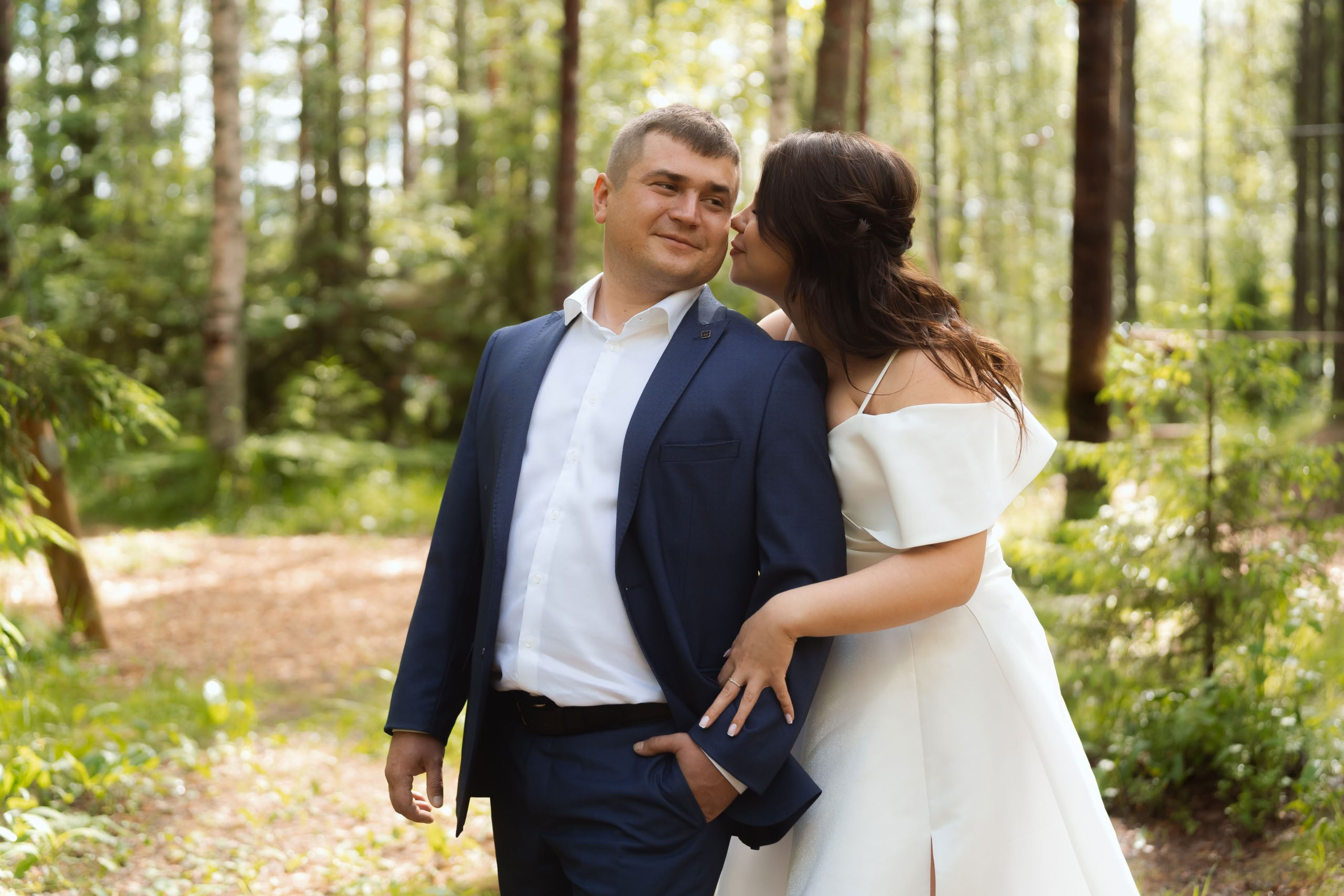 Мария и Михаил — прогулка у озера и церемония. Свадебный фотограф Дмитрий Родионов — Санкт-Петербург и Ленинградская область