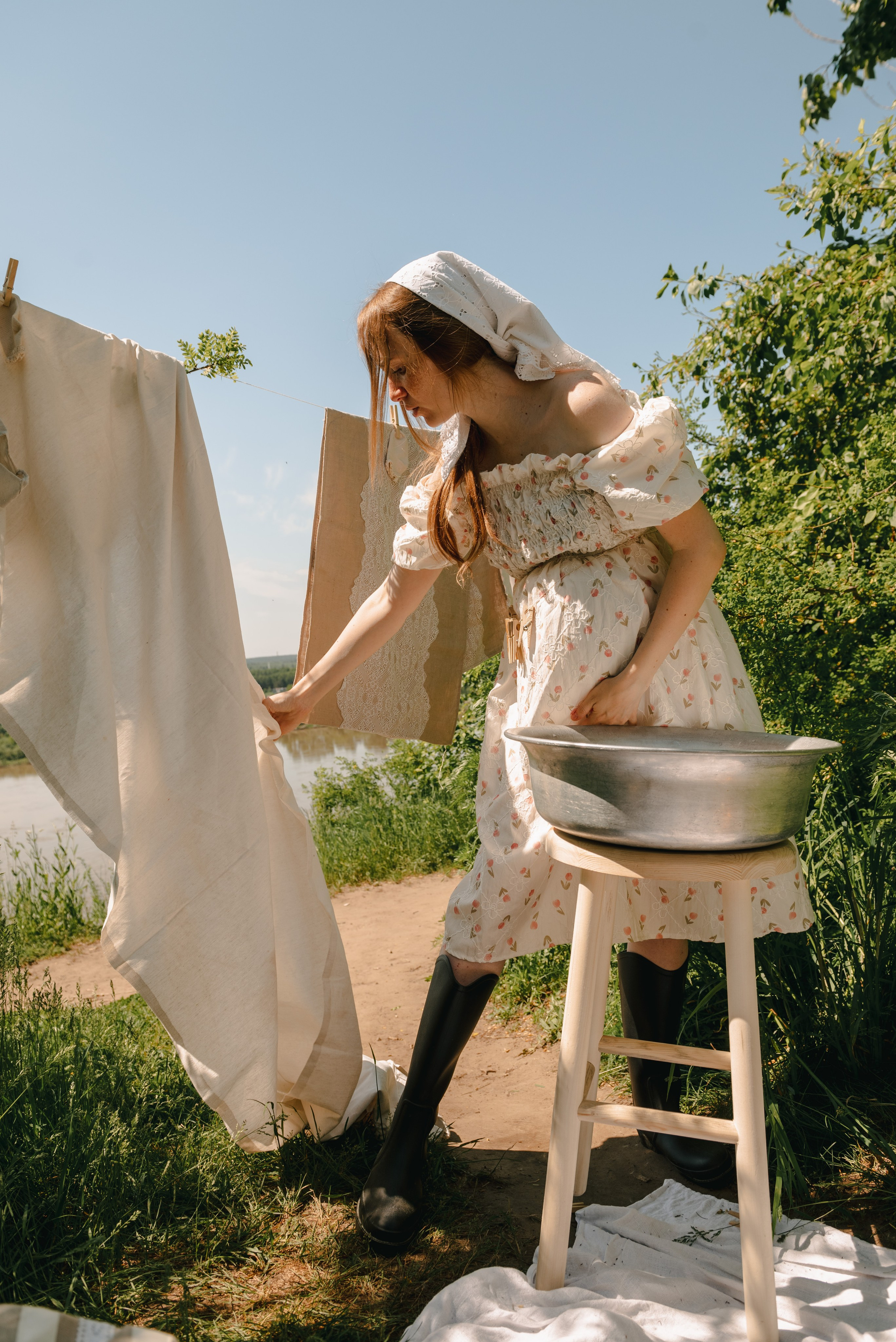 Стирка в глубинке. Фотограф в Томске Мария Март