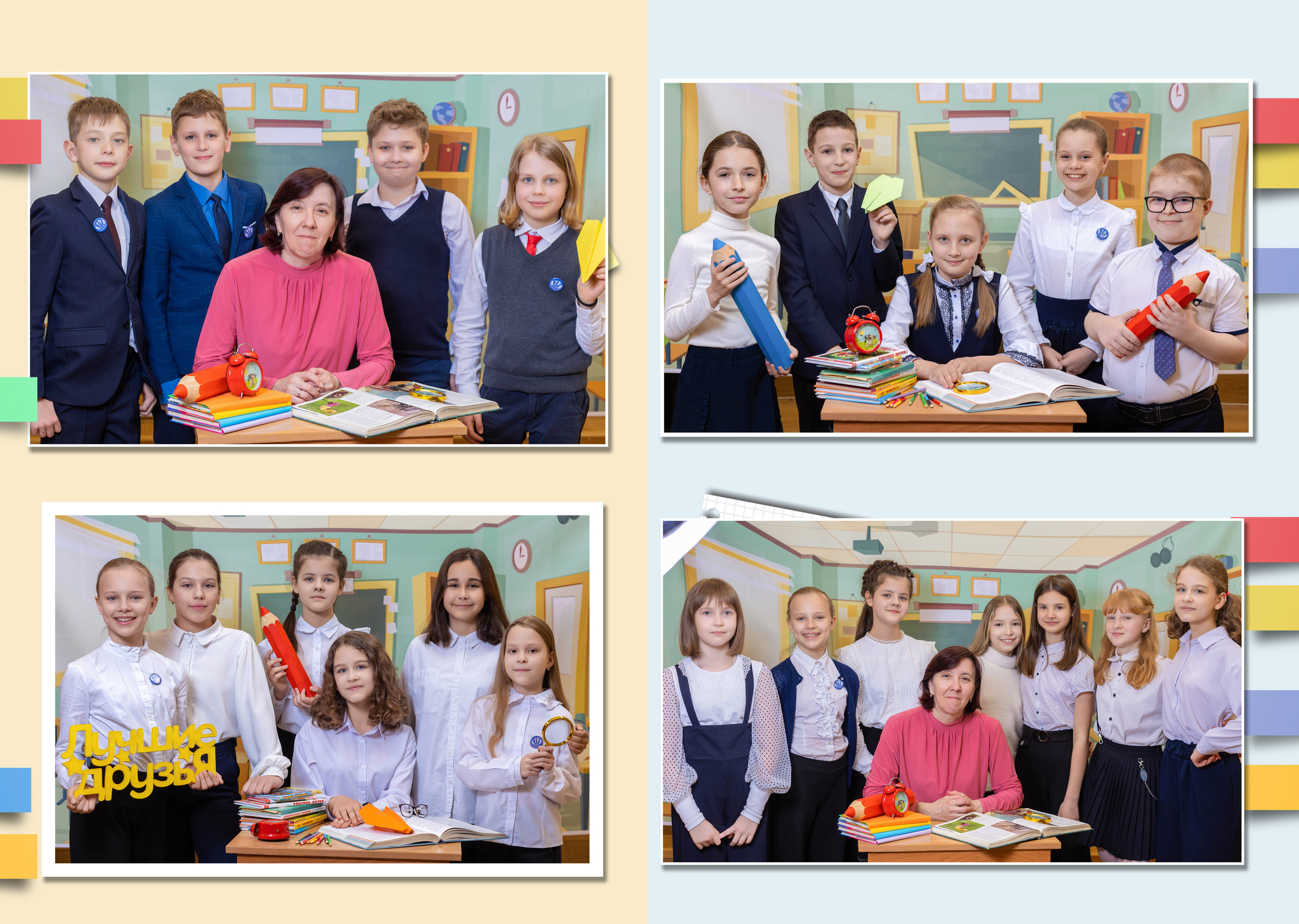 5 разворота 3000. Выпускные альбомы в Липецк