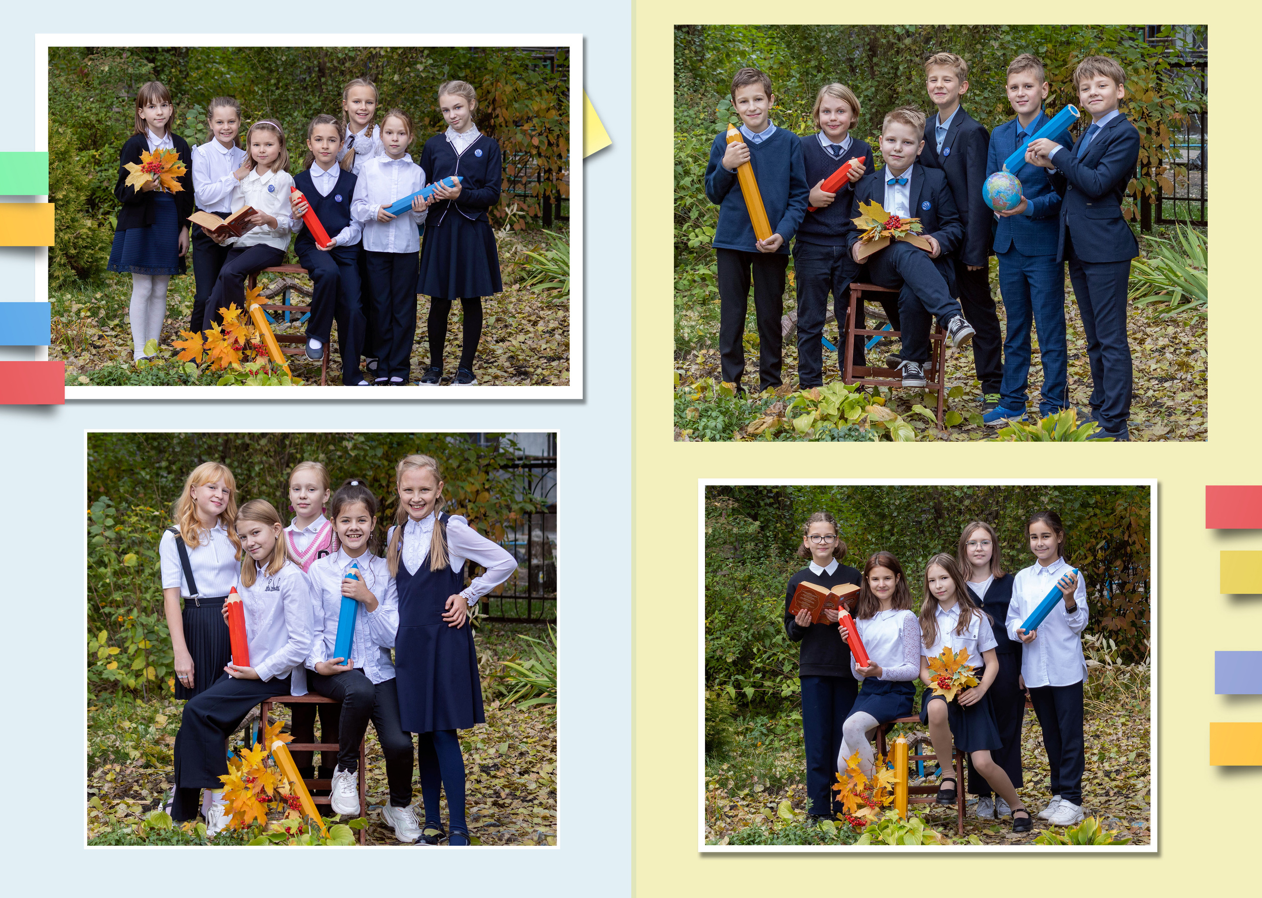 5 разворота 3000. Выпускные альбомы в Липецк