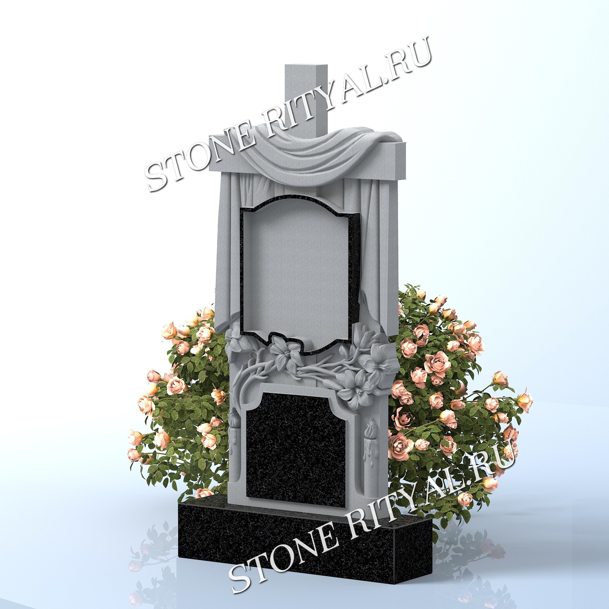 Вертикальные памятники фигурные. Изготовление и установка памятников в Москве и МО