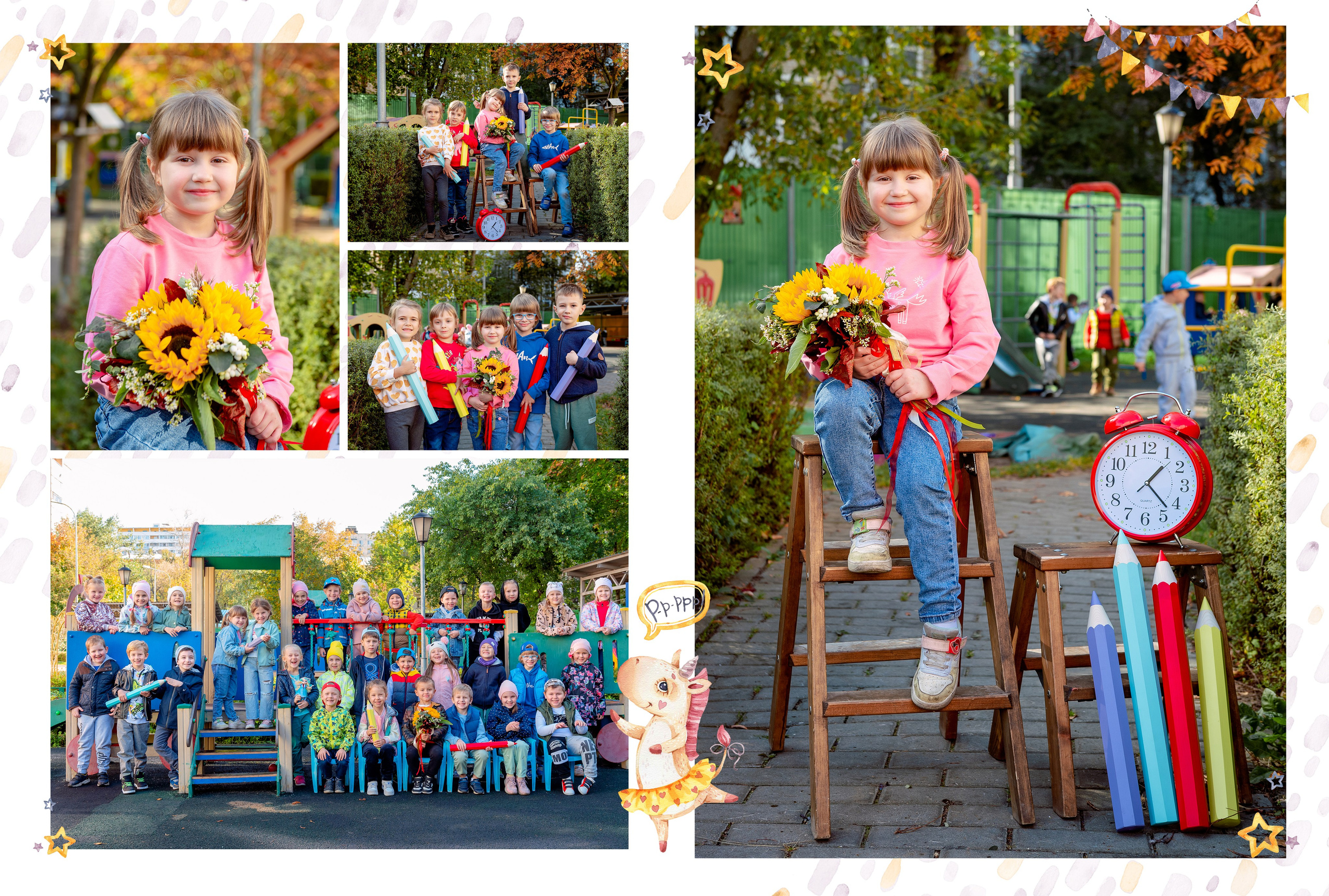 Персональные выпускные альбомы для детского сада. Семейный и детский фотограф в Москве Роксана Давлятерова