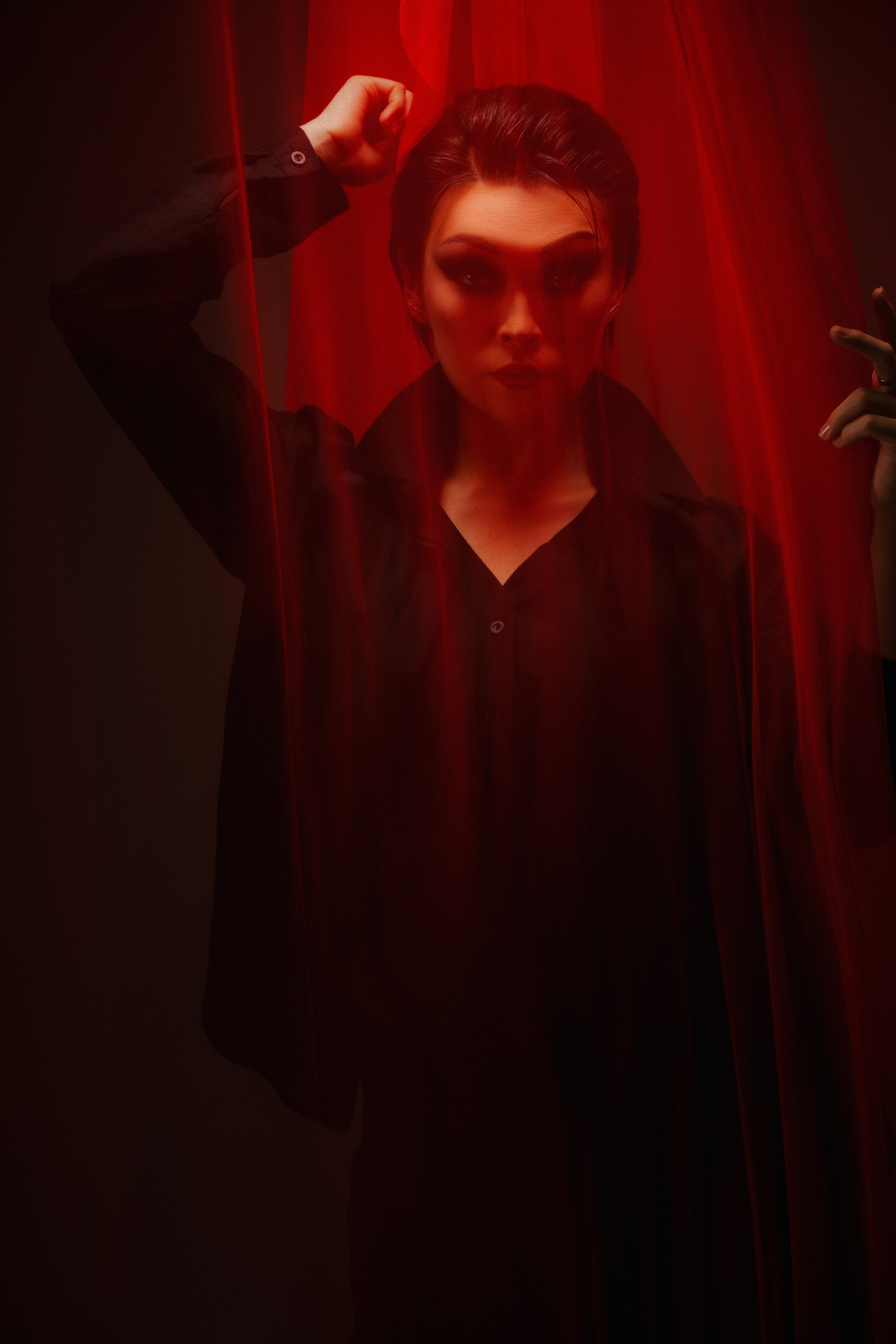 Кредитная фотосессия с тканью